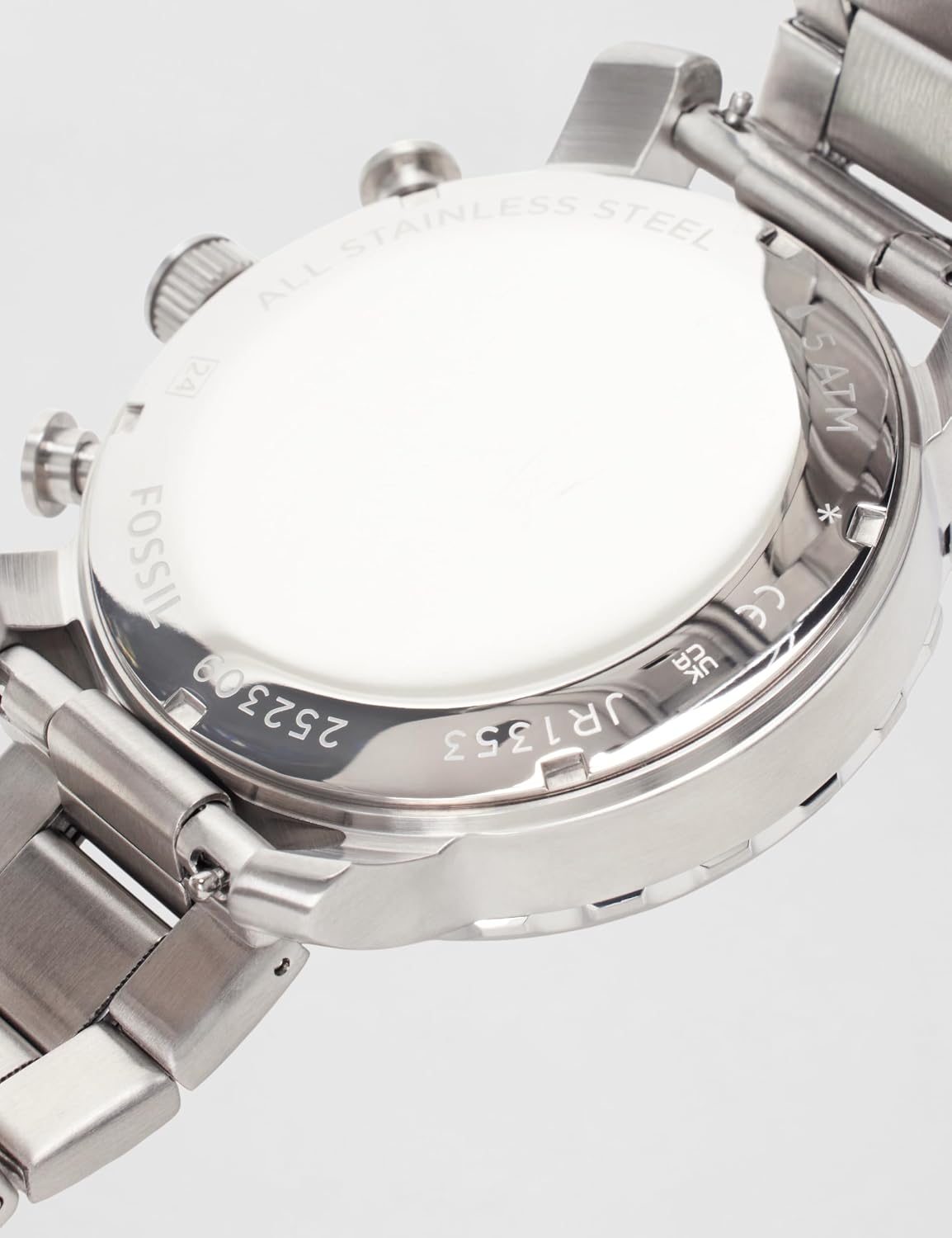 Detalle de Fossil Nate Uhr für Herren – Quarzchronograph mit Edelstahl- oder Lederarmband