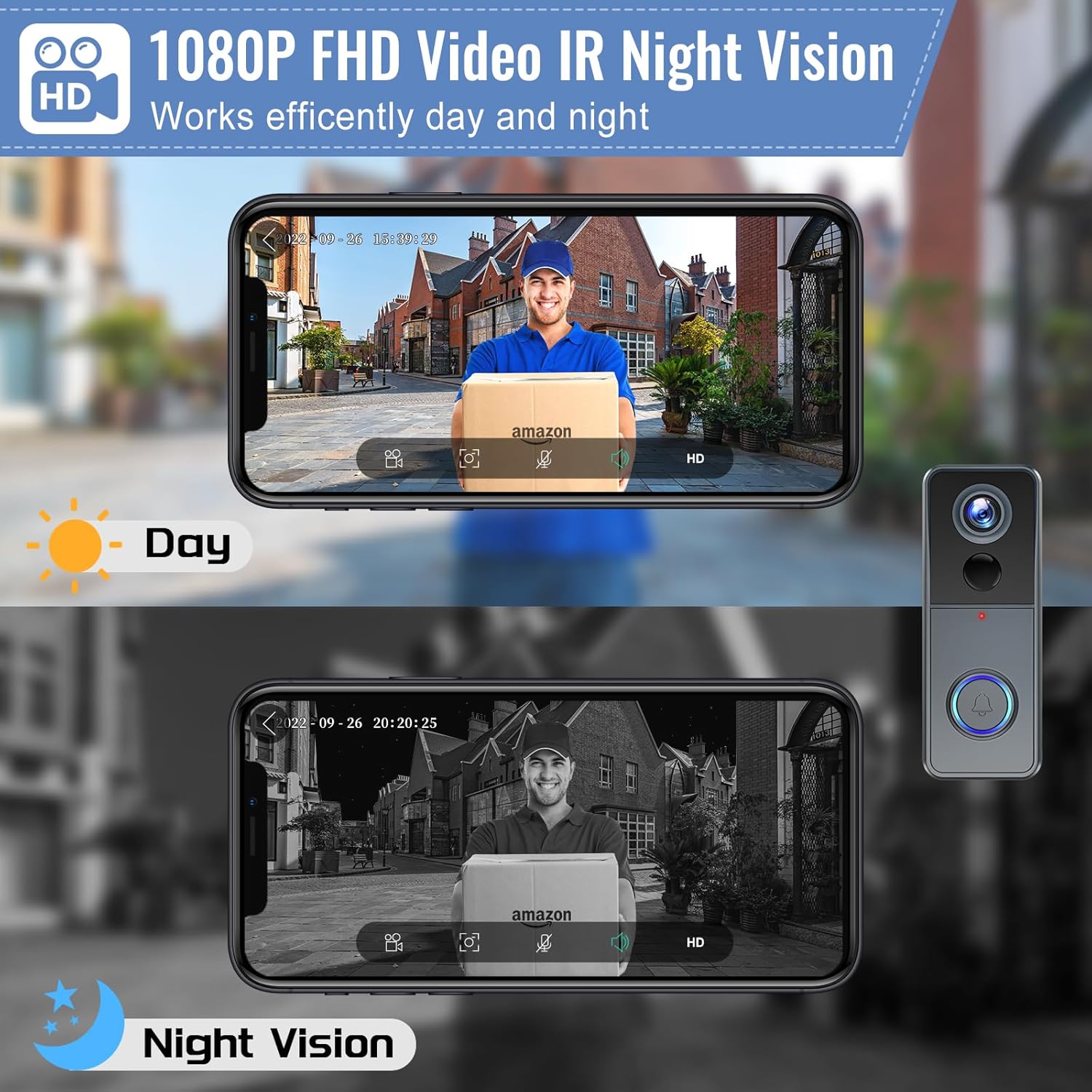 Thumbnail 1 de XTU Wireless WiFi Video Doorbell Camera 2K doorbell