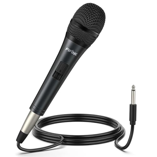 Imagen de FIFINE K6 Karaoke Dynamic Microphone — Wired 1/4" (6.35mm) vocal mic for live singing en OfertitasTOP