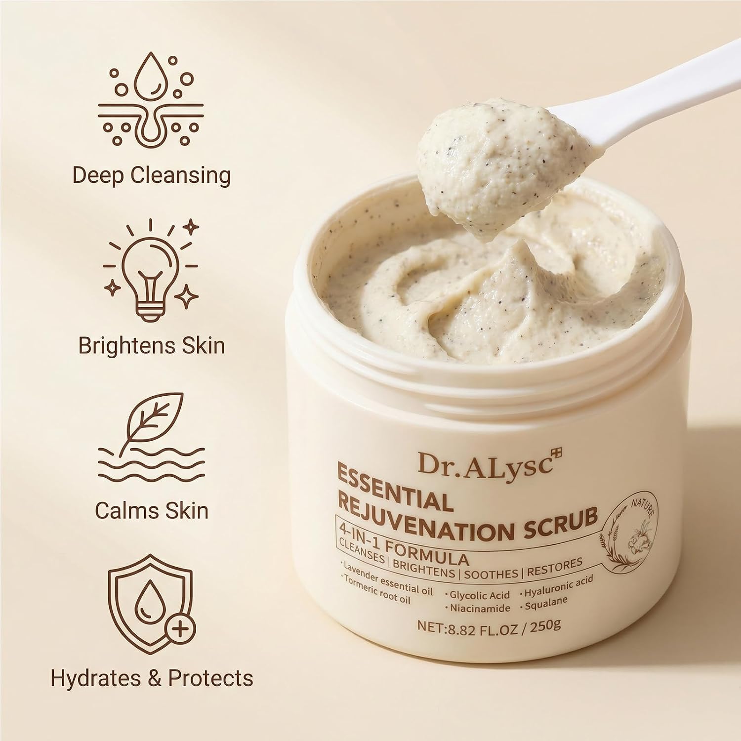 Detalle de Essence Face and Body Scrub, 8.8 oz