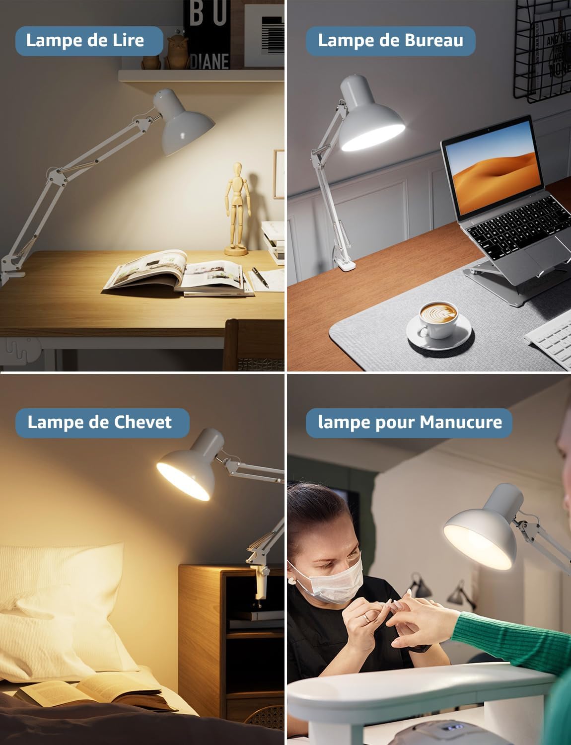 Thumbnail 6 de Lepro Lampe de Bureau Pince 15 cm