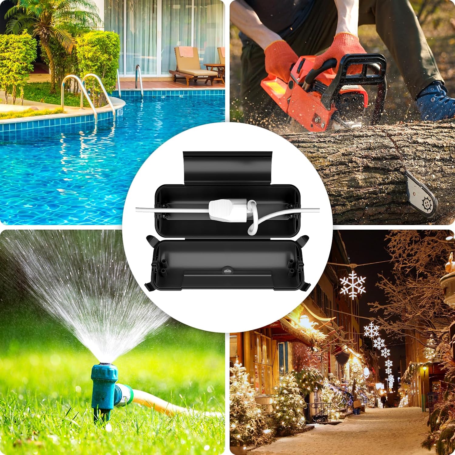 Thumbnail 6 de Restmo DE-O-ECC-1-BK waterdichte kabeldoos voor buiten, IP44, zwart