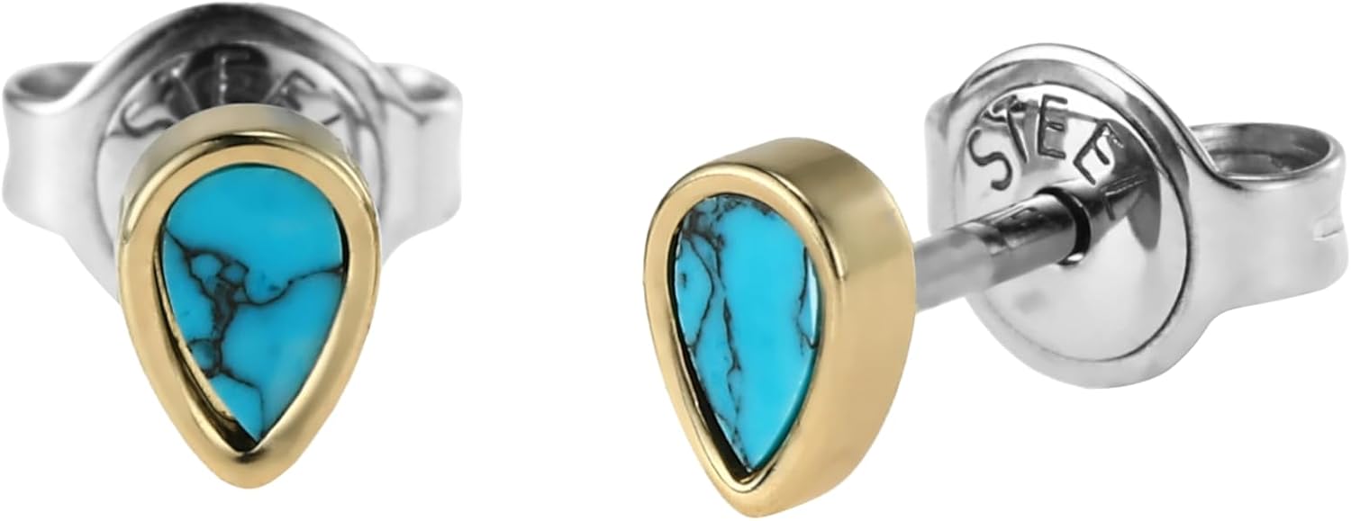 Thumbnail 6 de Fossil Boucles d’oreilles mosaïque en acier inoxydable pour femmes, finition poli-brillant