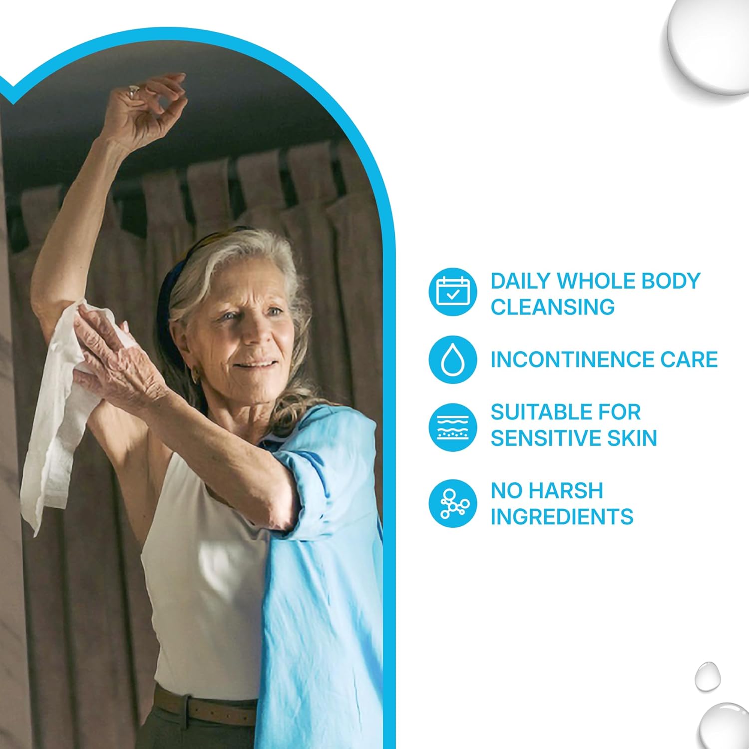 Thumbnail 5 de WaterWipes Sensitive Whole Body Cleansing Wipes, 99.9% Purified Water, XL Textured (90 Count) – Fragrance Free