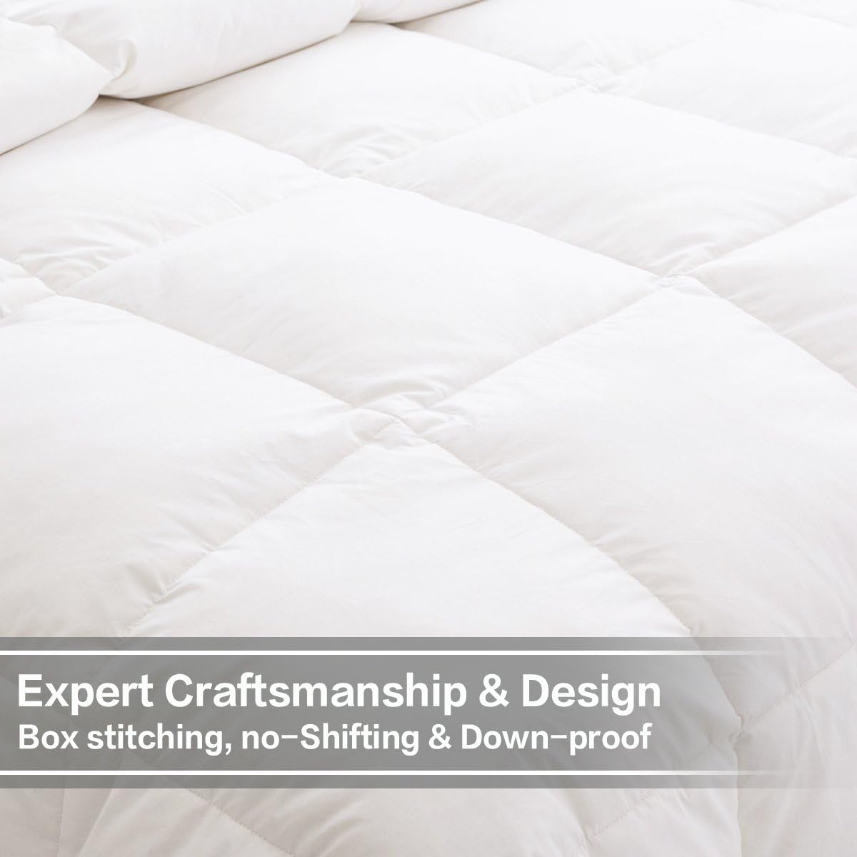 Detalle 2 de HOMEFOUCS King Size 13.5 Tog Goose Feather & Down Duvet