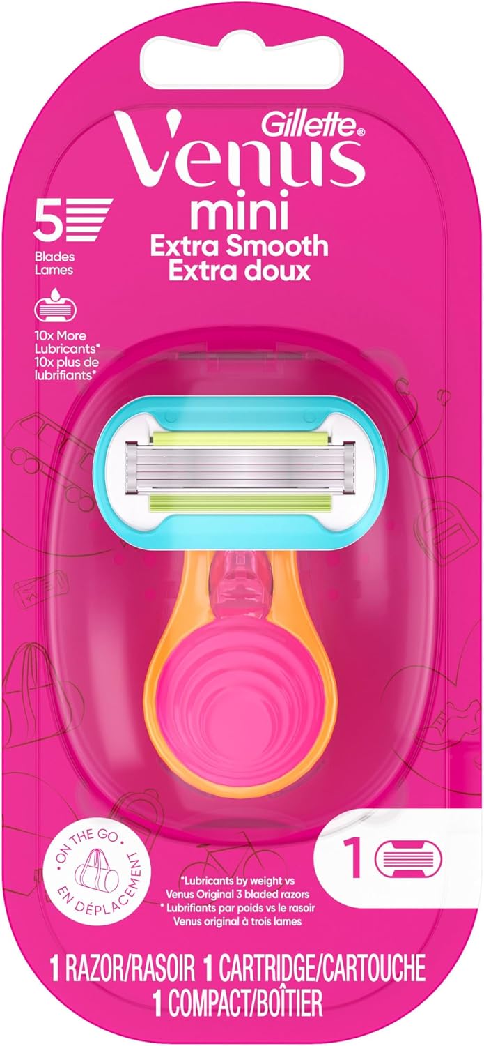Detalle 2 de Gillette Venus PG-6204 Extra Smooth Mini Women's Razor with 5-Blade Refill