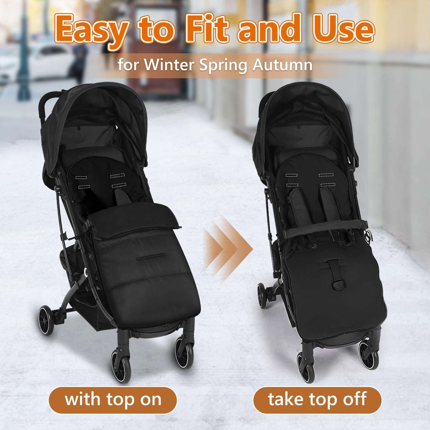 Detalle de Universal Pushchair Footmuff 90cm