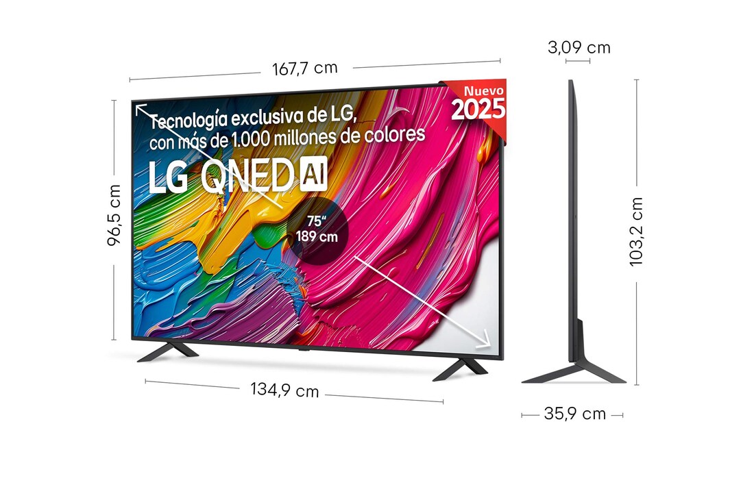 Thumbnail 1 de LG QNED80 75" 4K Smart TV 2025