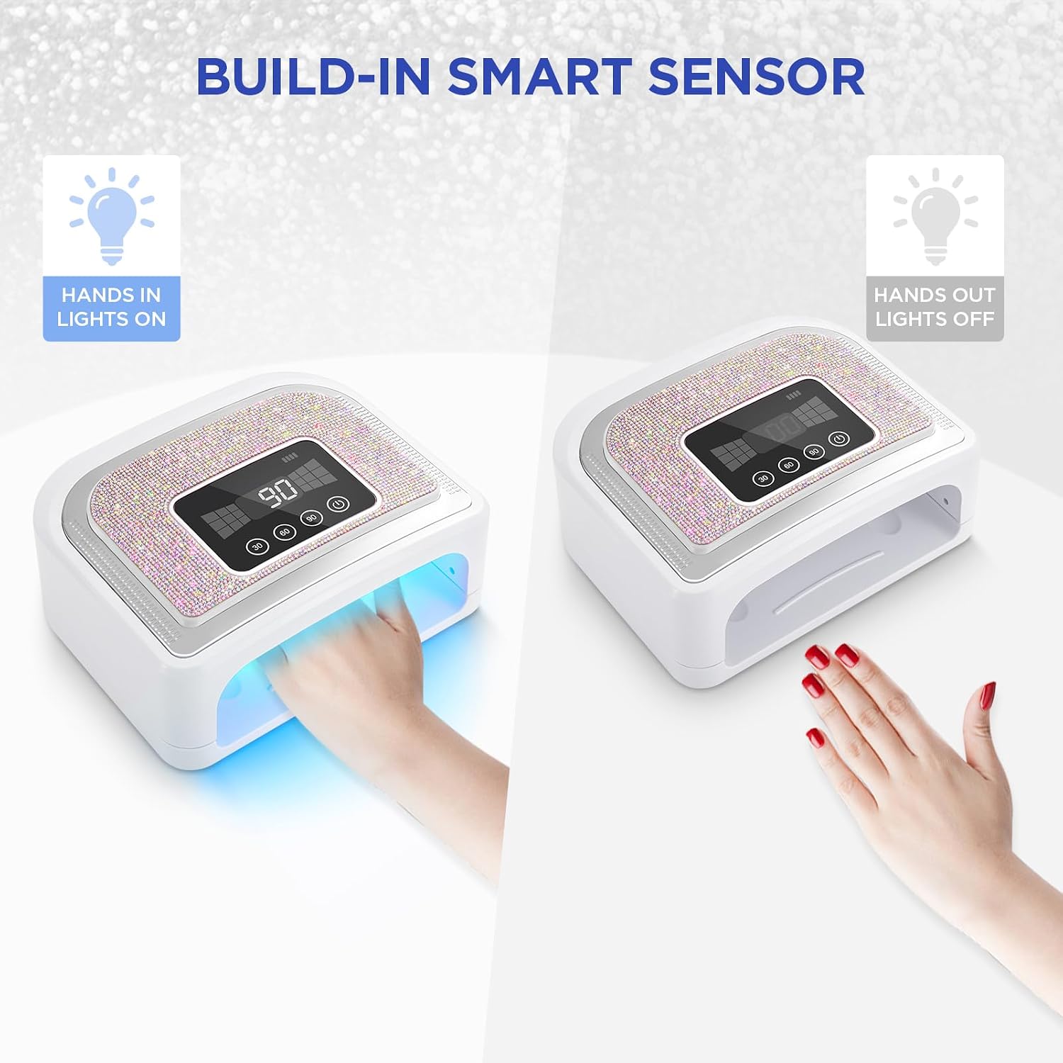 Thumbnail 6 de Aedavey Cordless Nail Lamp (120W) – Rechargeable UV LED for Gel Nails with 4 Timer Modes