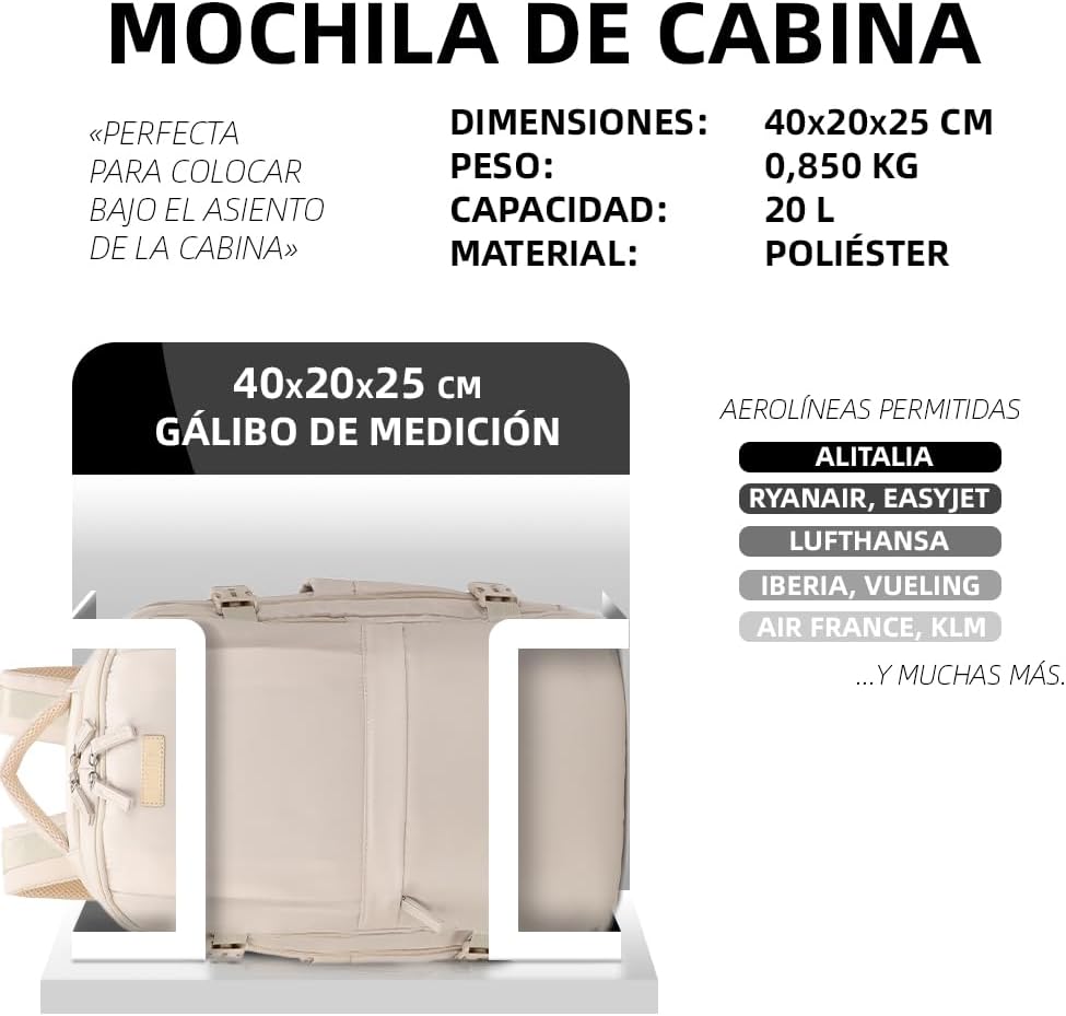 Thumbnail 1 de 1990s Mochila de viaje cabina expandible 24L 15