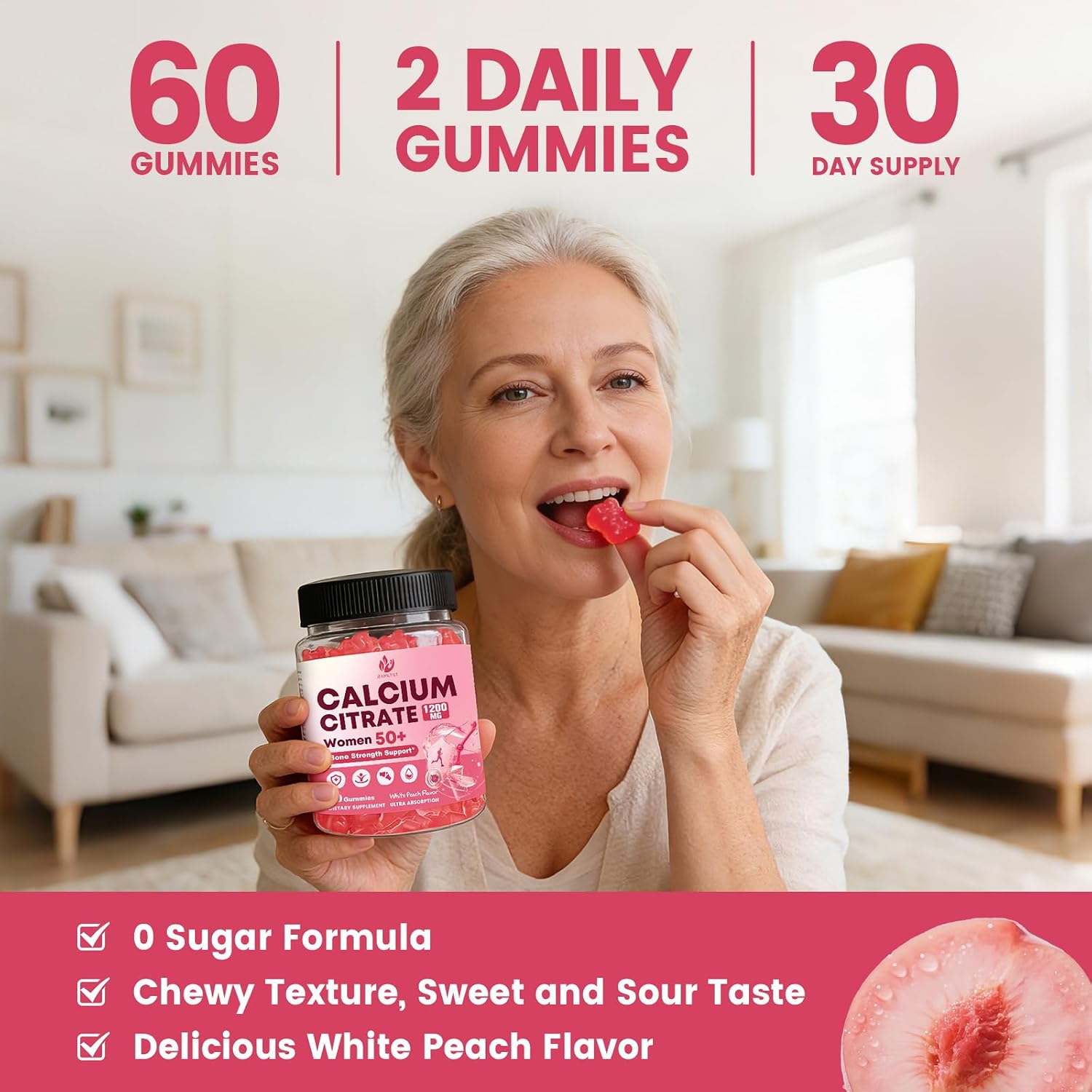 Thumbnail 6 de Calcium Citrate Gummies, 60 Count