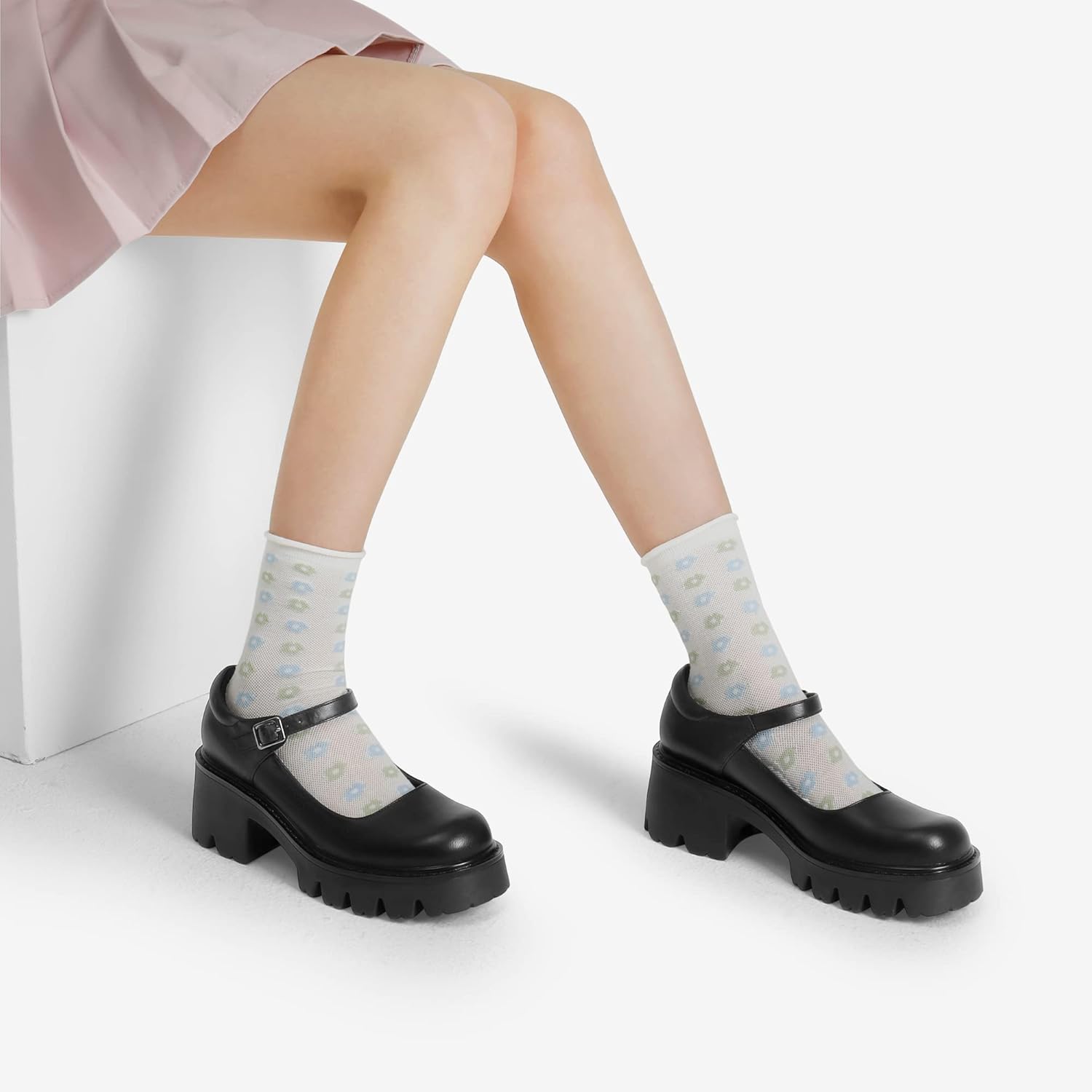 Thumbnail 1 de DREAM PAIRS Esther Mary Janes 2.6 in Heel