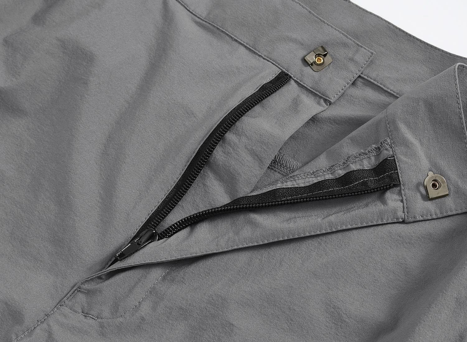 Detalle 1 de YSENTO Damen-Wanderhose wasserdicht, schnelltrocknend & Stretch – Outdoorhose mit Reißverschlusstaschen