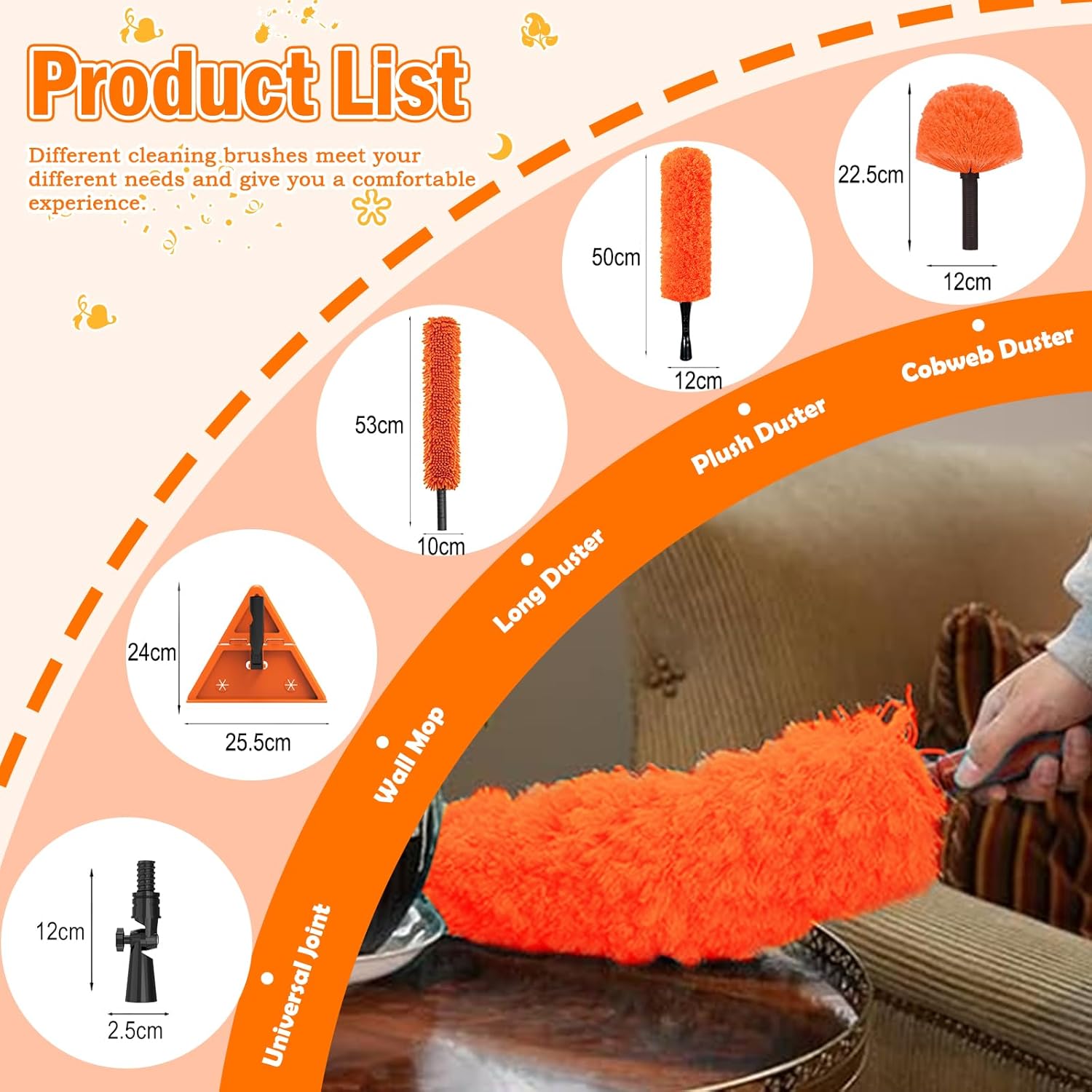 Detalle de LAANPOLE 3.6M Feather Duster Kit with Long Handle