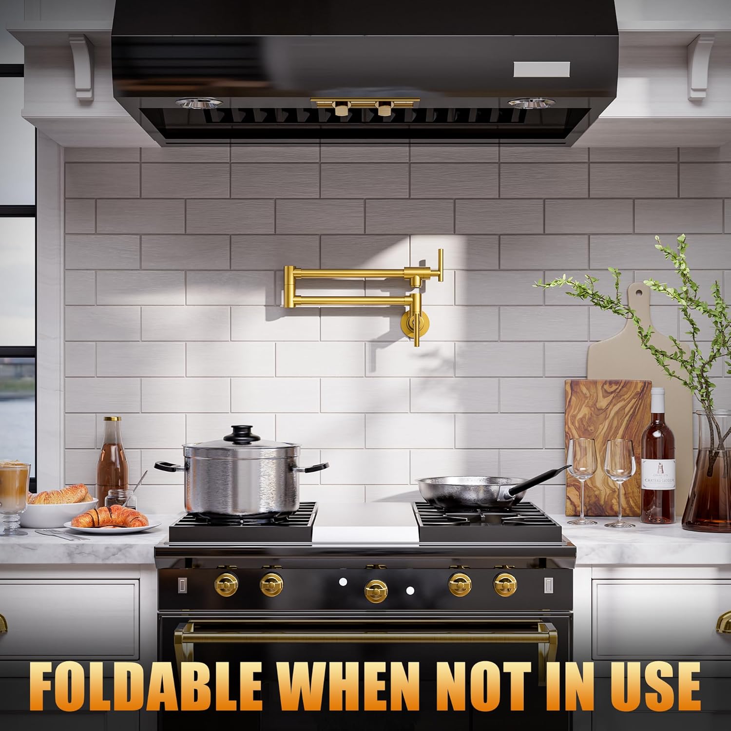 Thumbnail 1 de WOWOW Pot Filler Faucet Brushed Gold