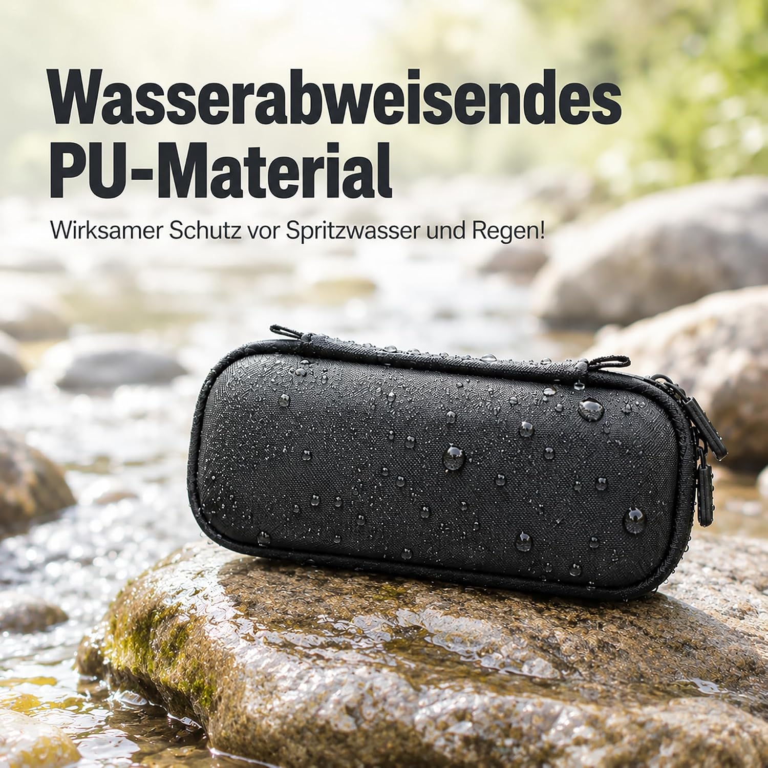 Detalle de Wewelove Tragetasche für DJI Osmo Pocket 4 – stoßfeste, wasserdichte Schutzhülle mit Samtfutter