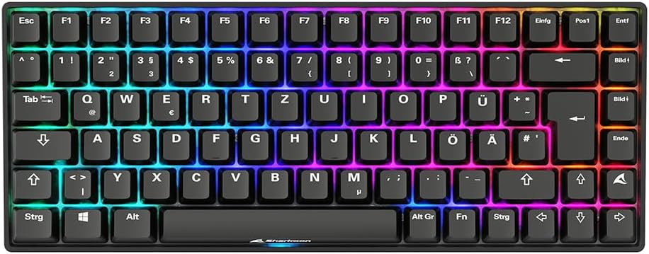 Thumbnail 2 de Sharkoon Skiller SGK50 S3 PBT (75% Layout) mit Gateron G Pro V3 Yellow RGB – Gaming-Tastatur mit PBT-Dye-Sub-Keycaps