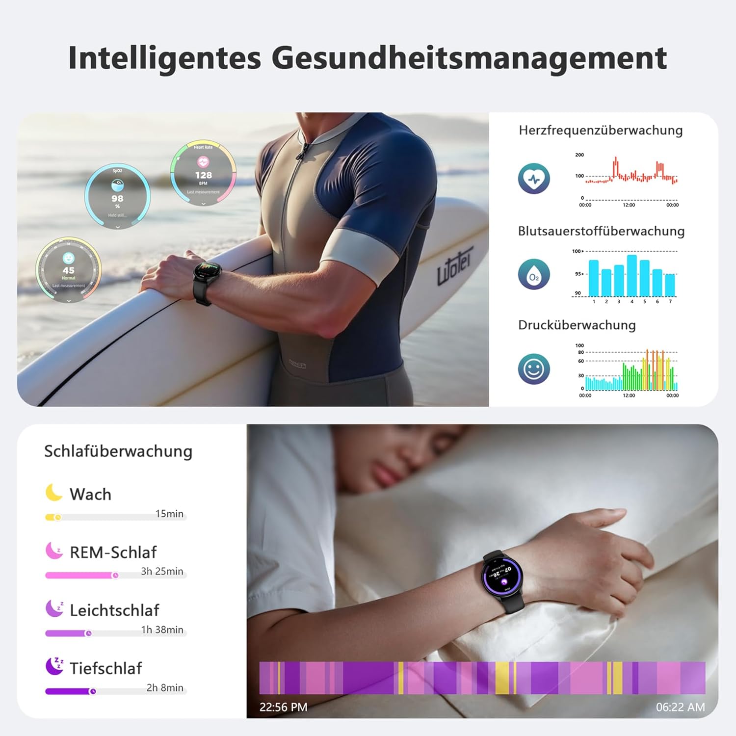 Thumbnail 4 de Blackview Smartwatch – AMOLED Display