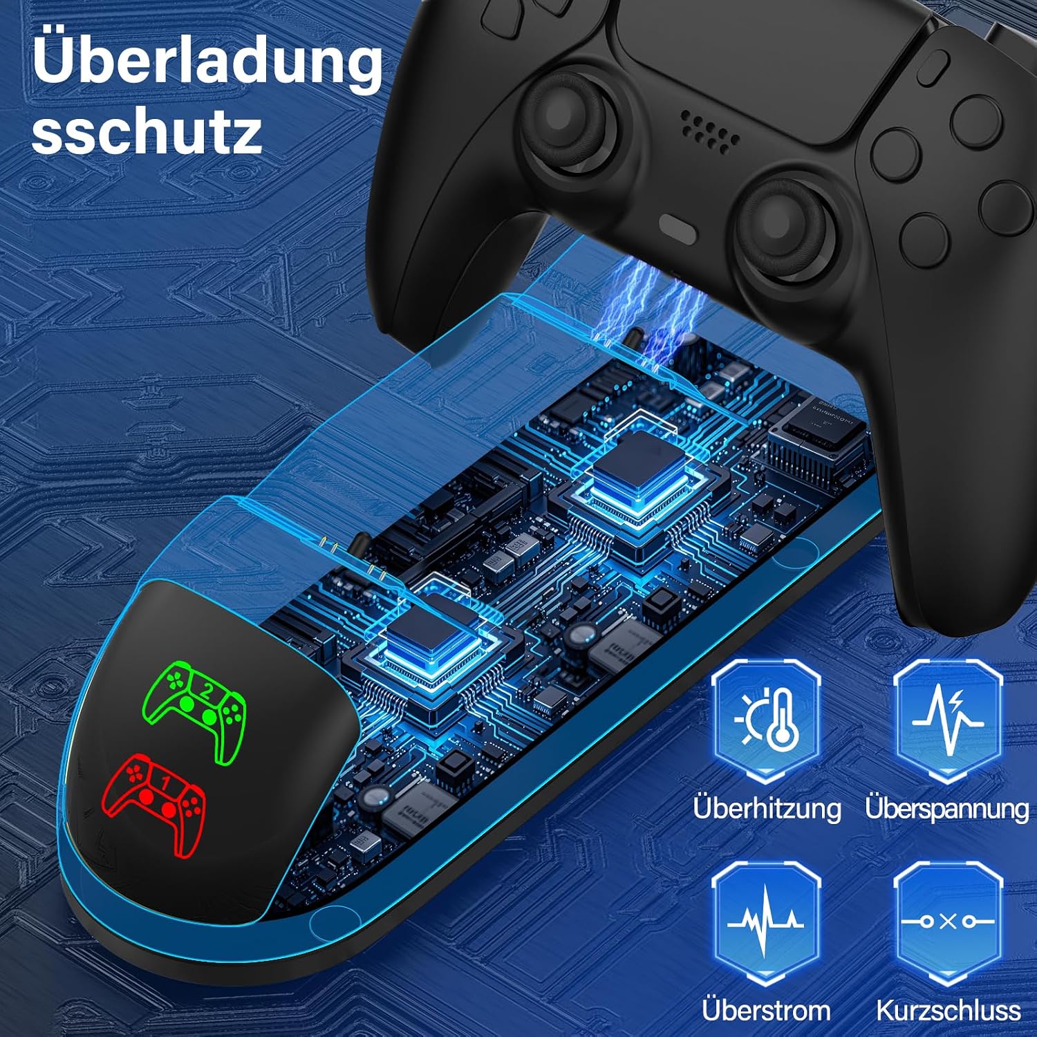 Thumbnail 4 de PS5 Controller Ladestation für 2 Dualsense