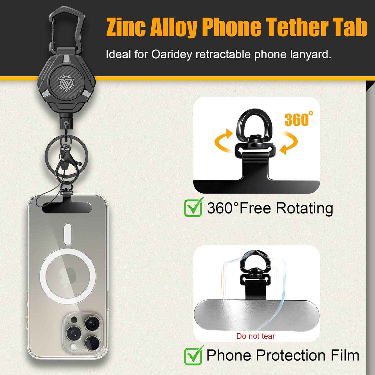 Thumbnail 4 de Oaridey Magnetic Anti-Theft Phone Strap (2 Pack)