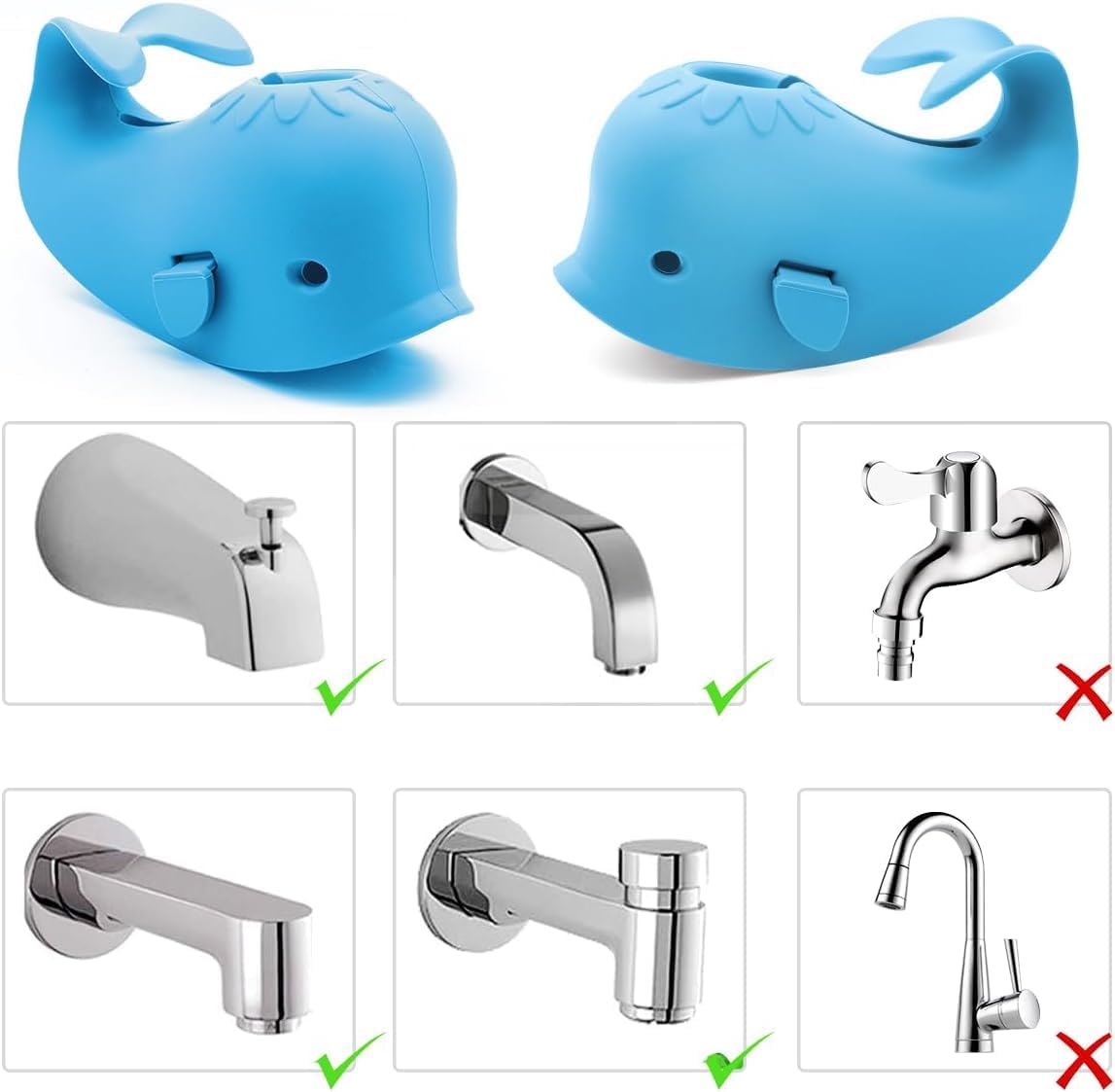 Thumbnail 4 de Baby Bathtub Faucet Cover Blue Whale