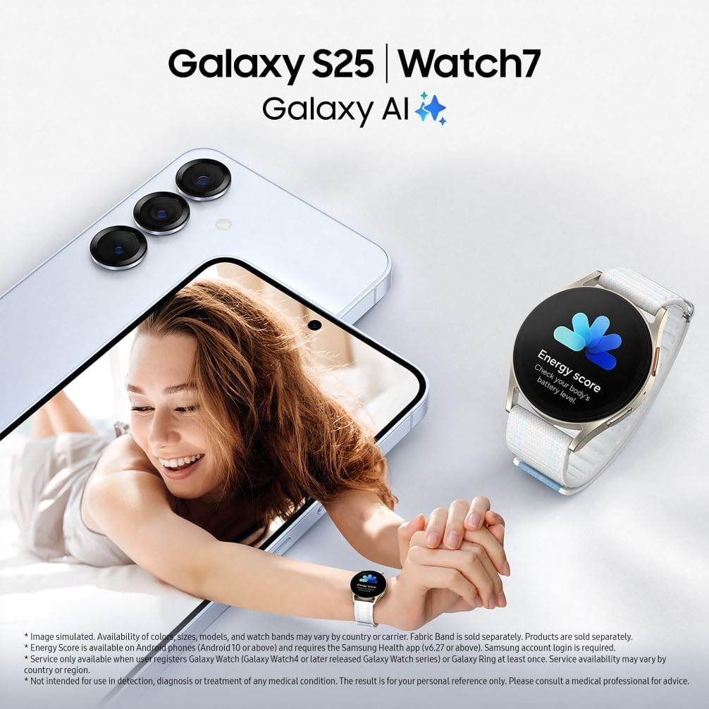 Detalle de Samsung Galaxy S25 AI Smartphone (Galaxy AI), 12GB RAM, 256GB Storage, 50MP Camera, Icy Blue – UK Version