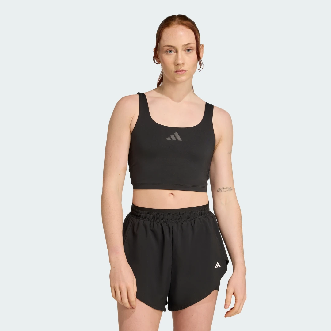 Detalle de Adidas Power, sujetador deportivo para impacto ligero negro