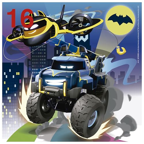 Detalle 2 de Educa - 4 Puzzles Infantiles Progresivos Batwheels 12-25 piezas 🧩