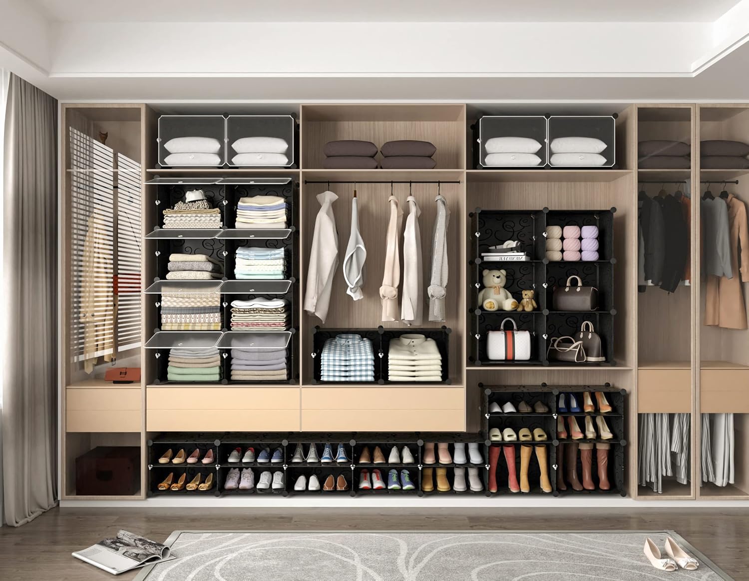 Thumbnail 5 de HOMIDEC 8-Tier Shoe Storage Cabinet for 32 Pairs