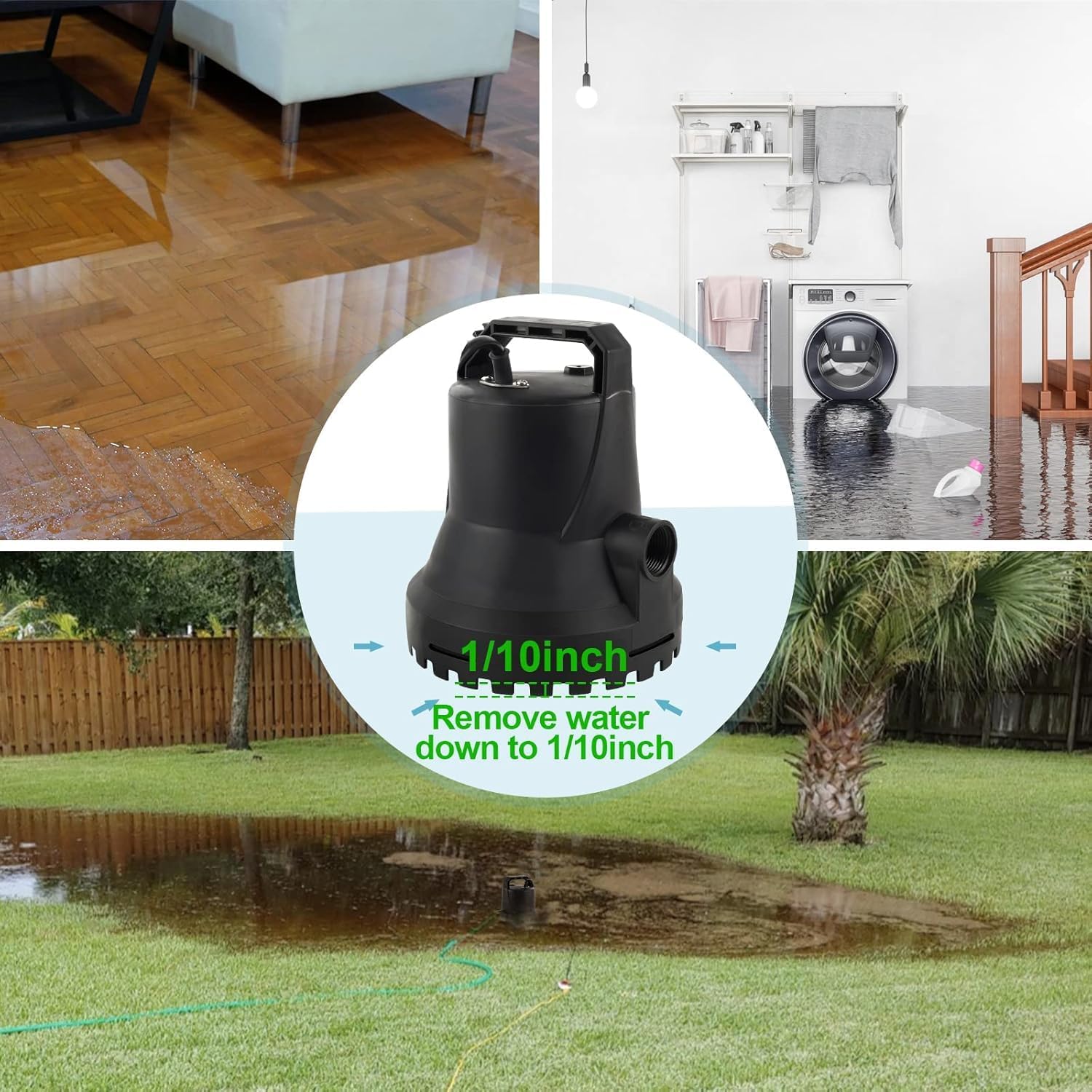 Thumbnail 4 de HOCANFLO Pompe submersible 400 W 8000 l/h