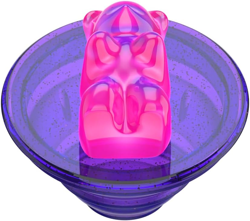 Thumbnail 3 de PopSockets 806243 PopGrip 3D スマホグリップ＆スタンド グミベア風パープル