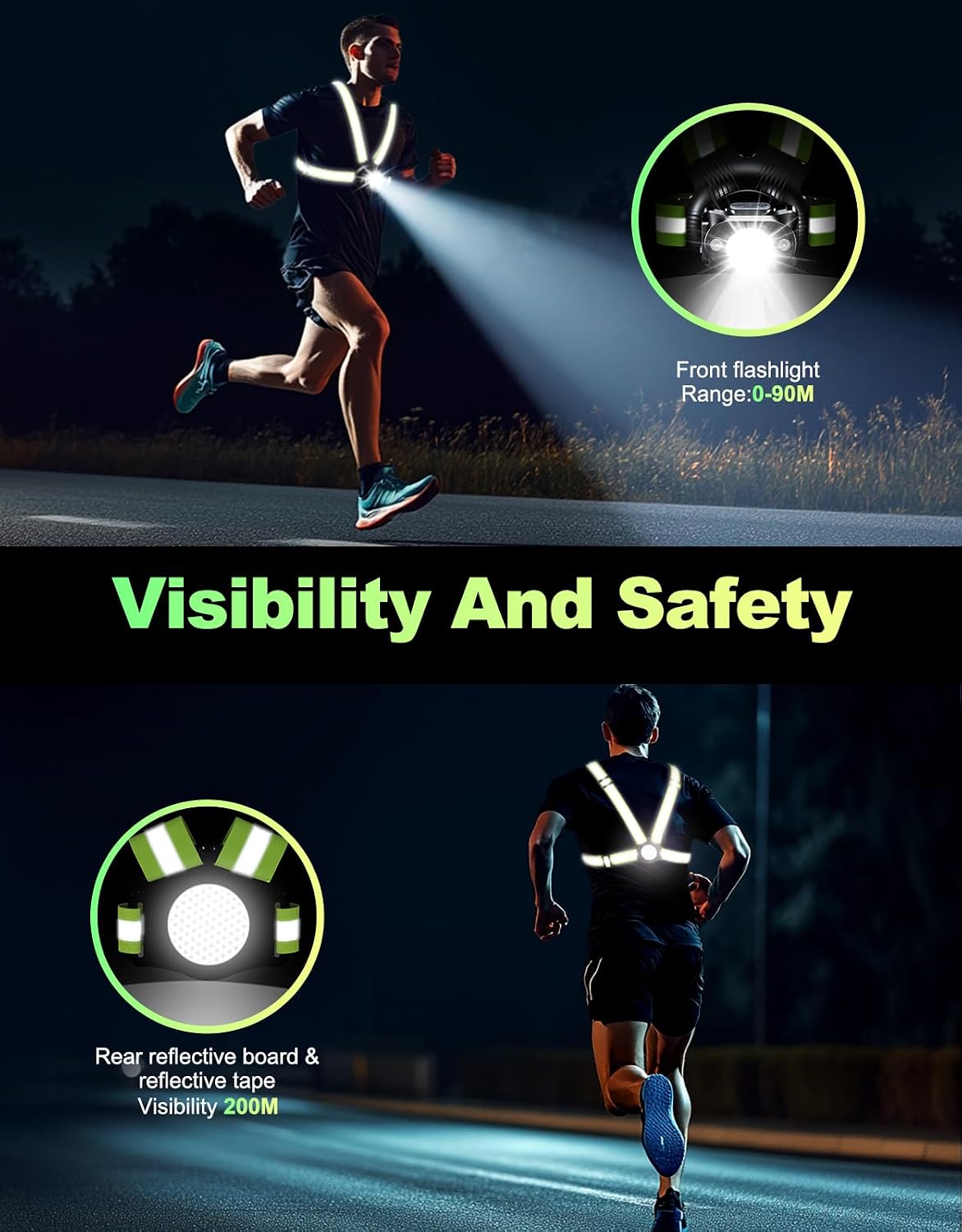 Detalle 2 de ISEYOU Running Chest Light 500 lumens