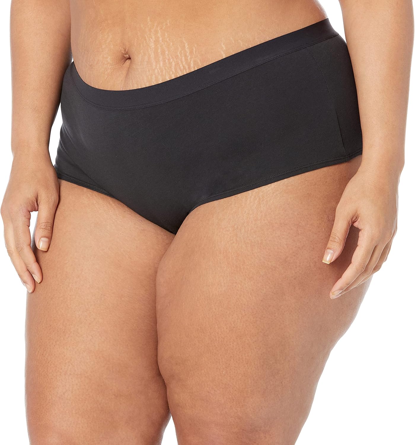 Thumbnail 4 de Amazon Essentials Damen Boyshort-Unterwäsche aus Baumwolle, 5er-Pack (Übergröße)