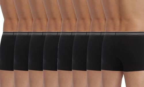 Detalle de Dim Boxer Ecodim Coton Stretch noir Homme x8 – confort et style intemporel