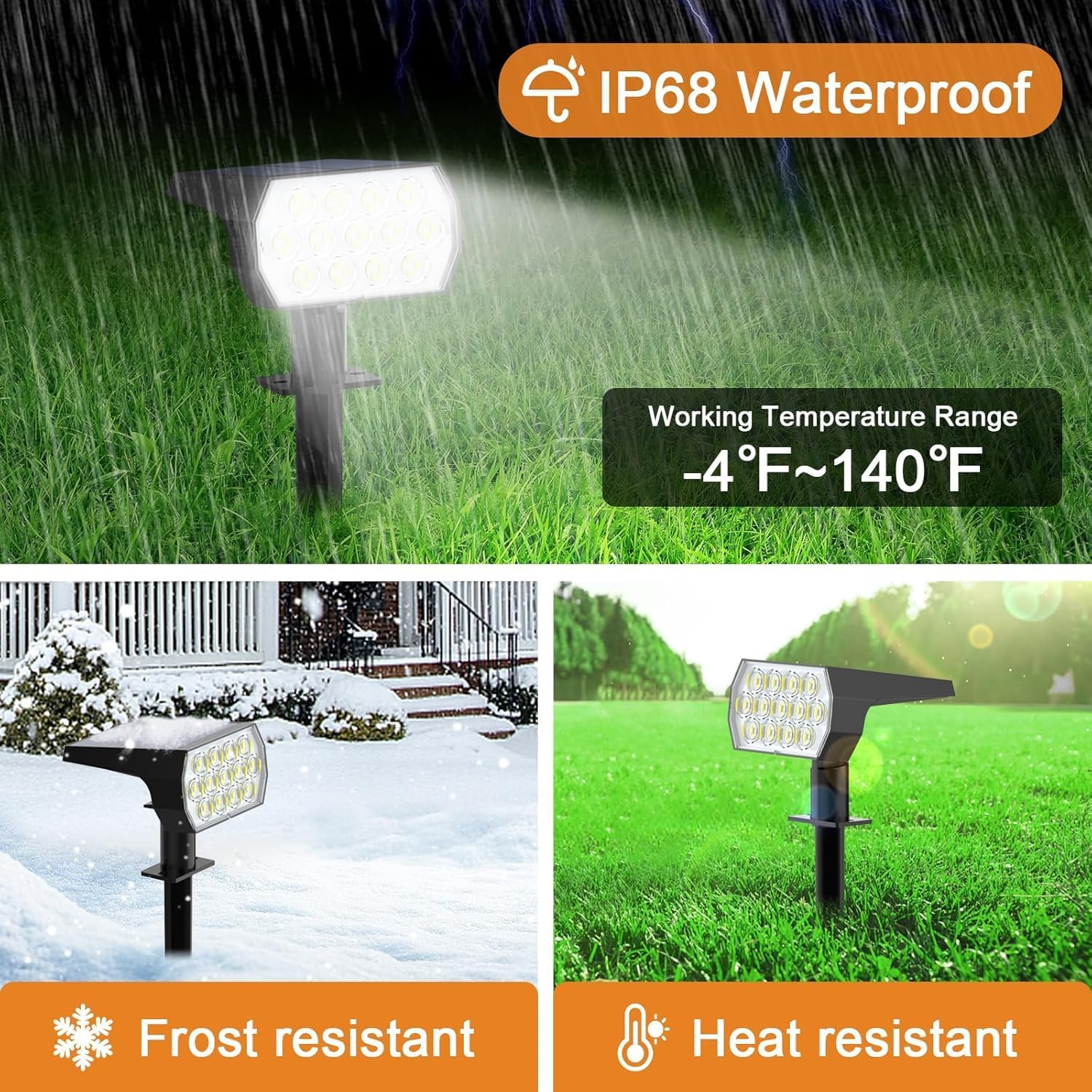 Thumbnail 5 de Flaow Solar Garden Lights 65 LED Spot Lights ⌁