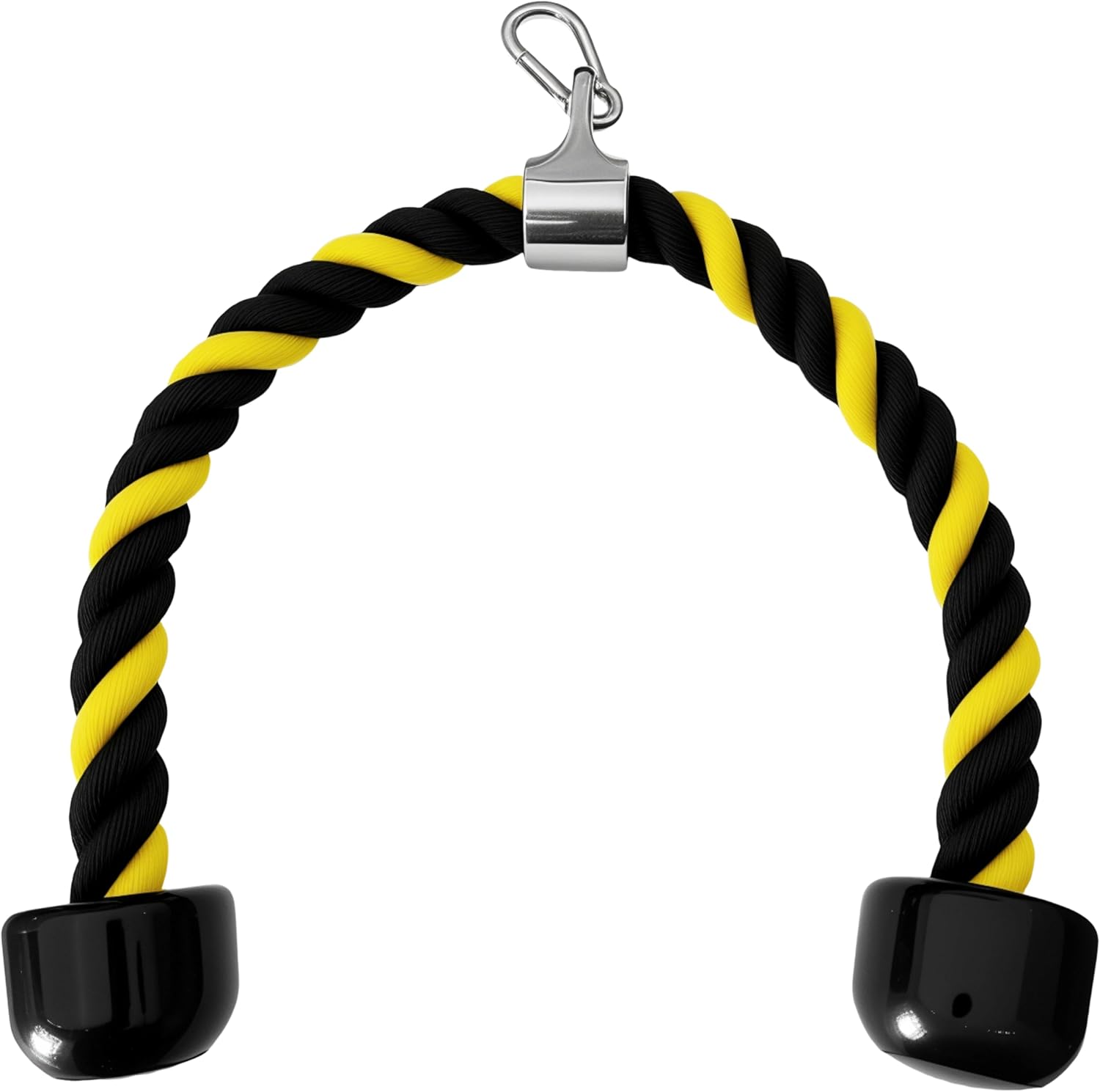 Thumbnail 4 de qibylift gedrehtes Nylon-Trizepsseil für den Kabelzug mit rutschfesten Griffen