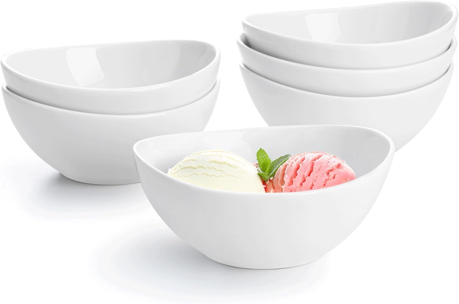 Detalle de Sweese 10 oz Porcelain Bowls Set of 6
