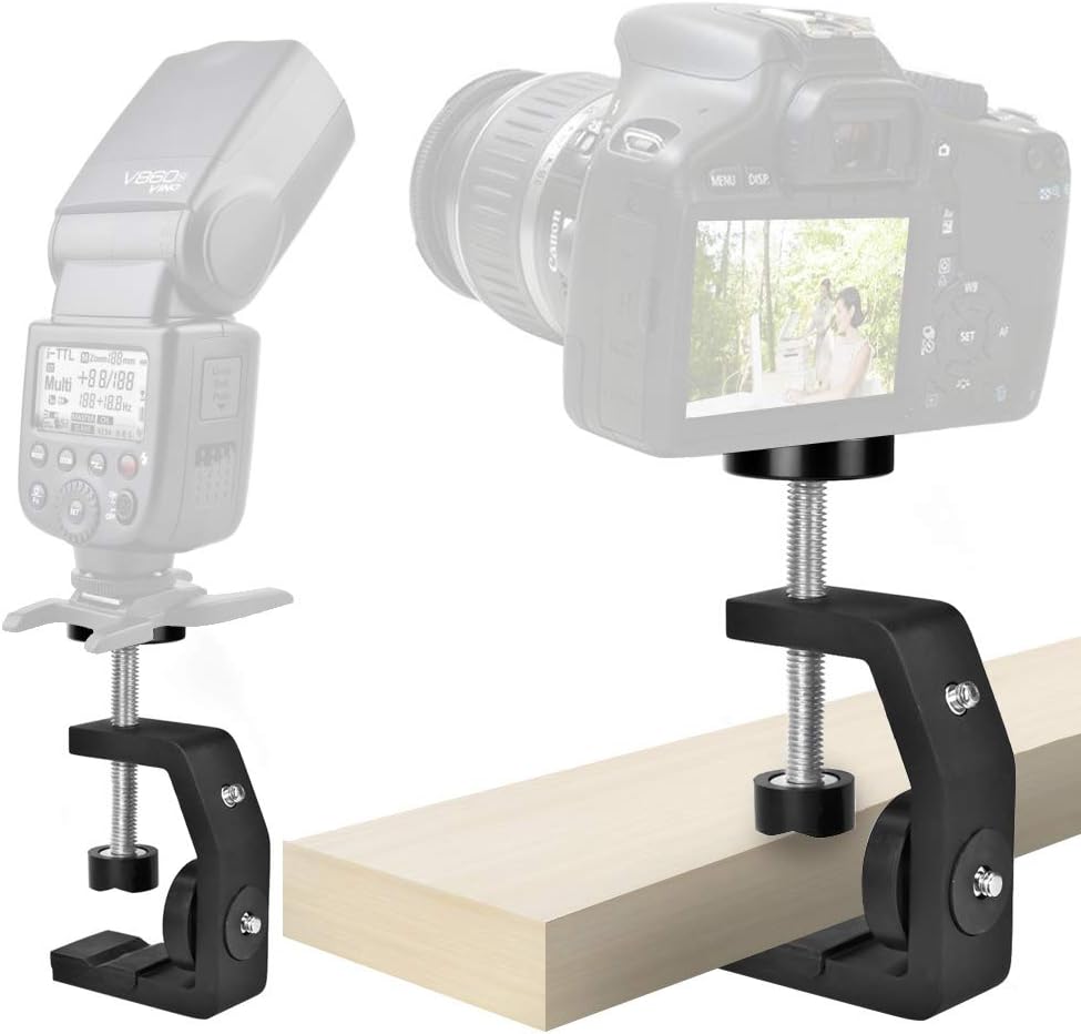 Thumbnail 1 de UTEBIT C Clamp Camera Mount with 360° Swivel Mini Ball Head