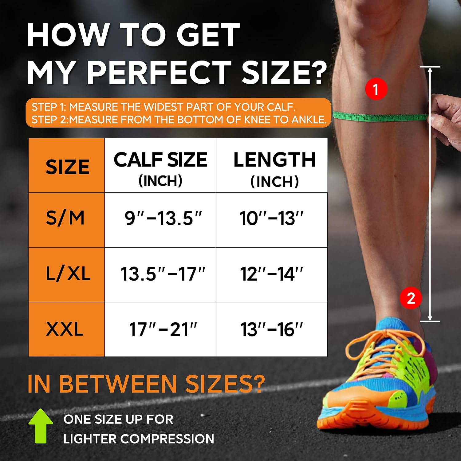 Thumbnail 2 de NEWZILL Power Calf Sleeve Compression Sleeves, 20–30 mmHg for Running and Travel
