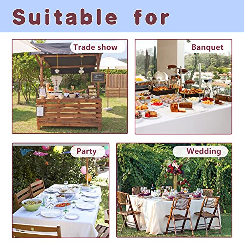 Thumbnail 6 de HolidayIdeas Fitted White Tablecloths 72 x 30 4-pack ๐งพ