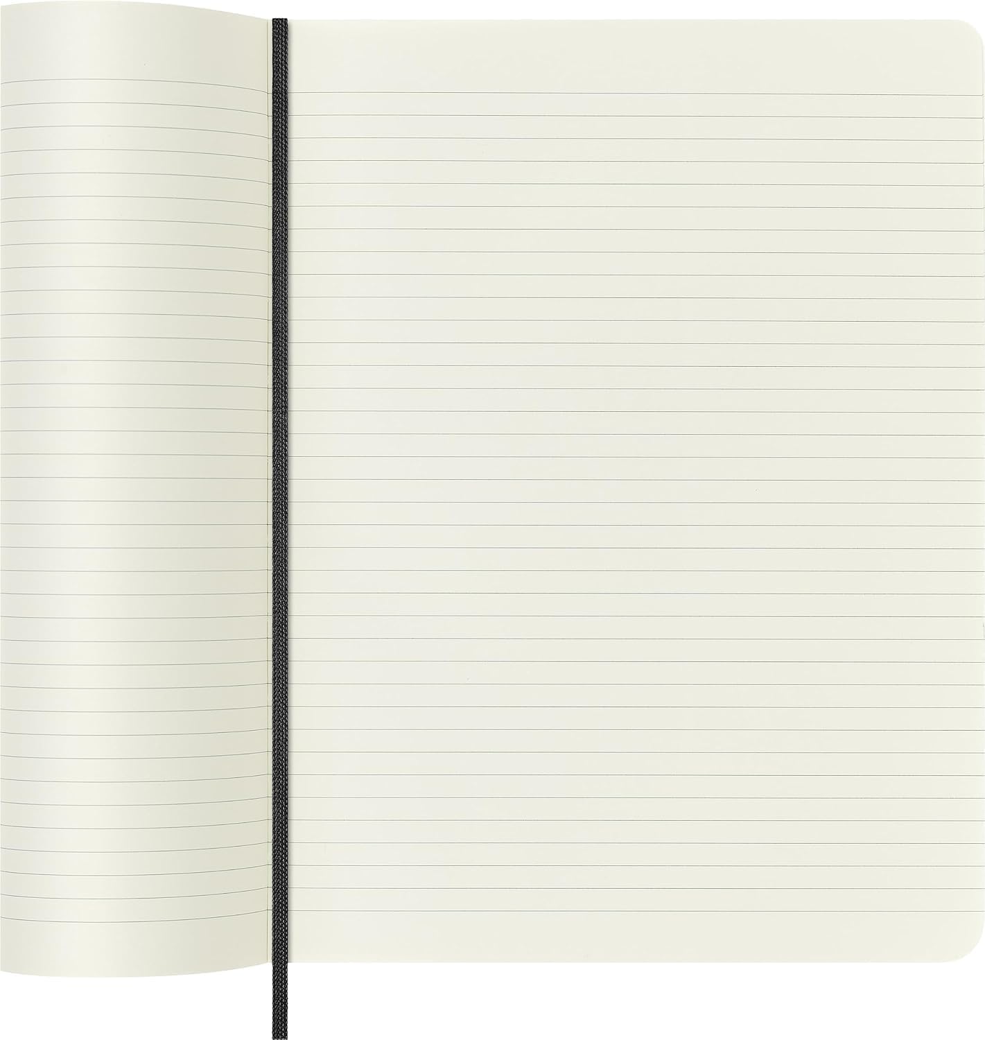 Detalle 1 de Moleskine Precious & Ethical anteckningsbok XL 19 x 25 cm, svart veganskt omslag