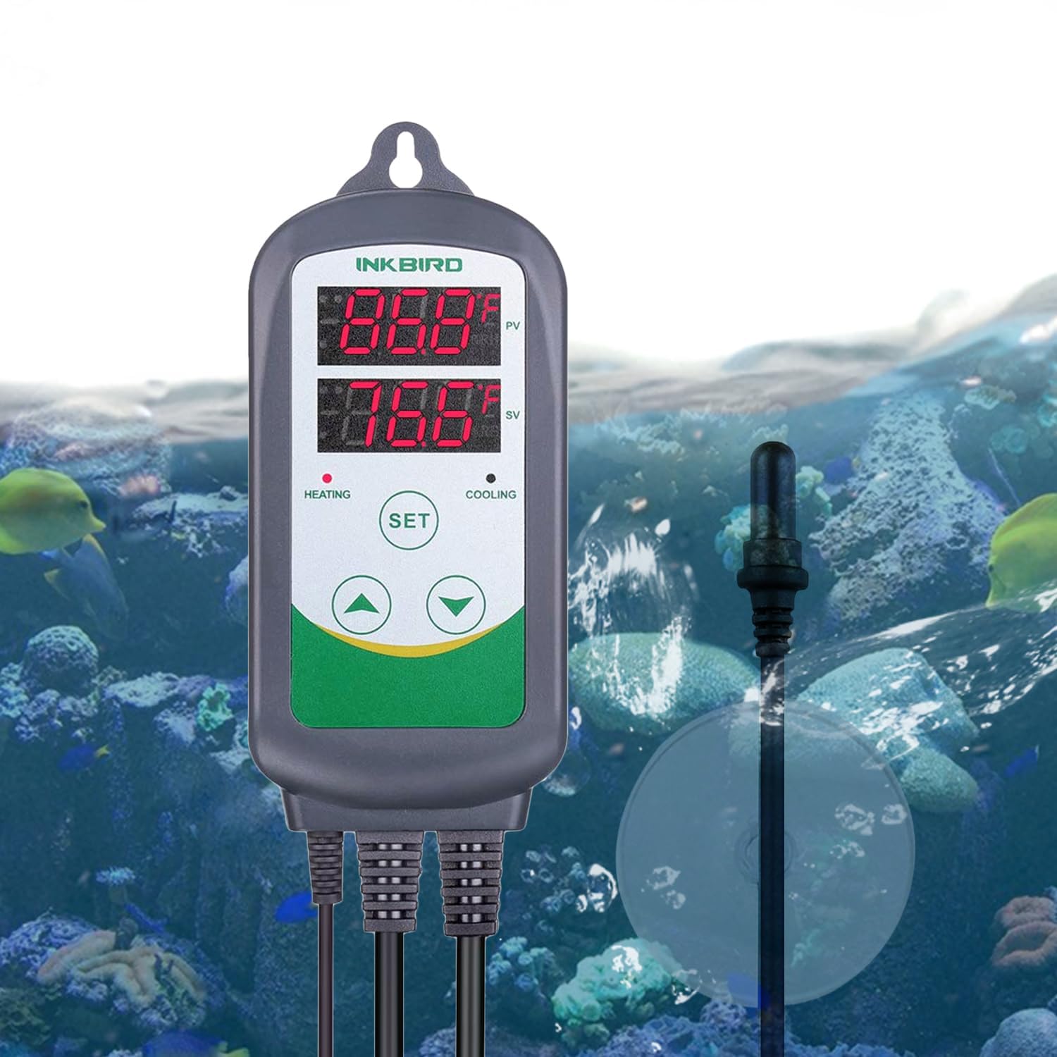 Detalle 2 de Inkbird ITC-308S Aquarium Thermostat: Dual Heating & Cooling Temperature Controller