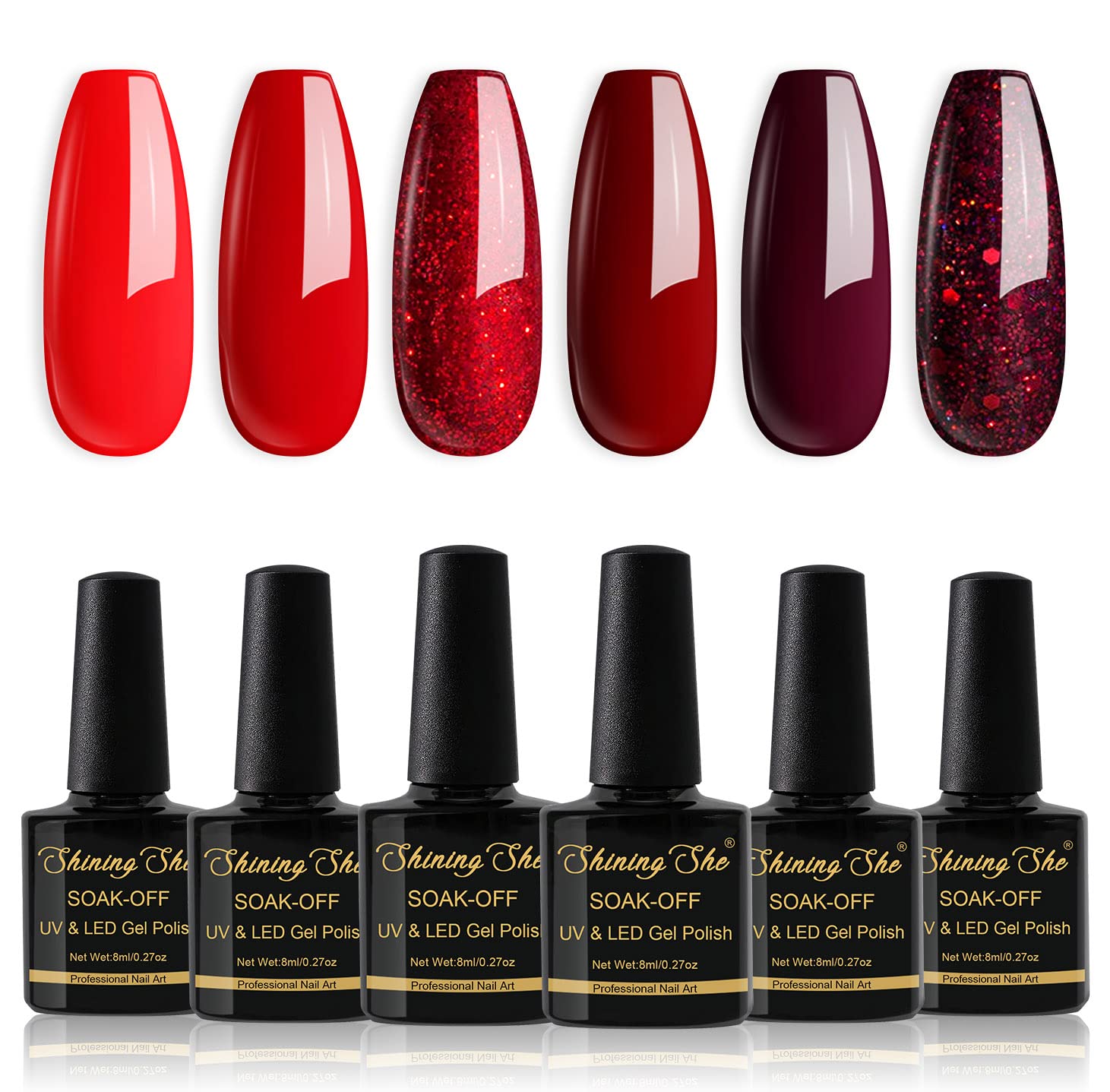 Thumbnail 6 de Shining She Gel Nagellack 8ML Set 💅
