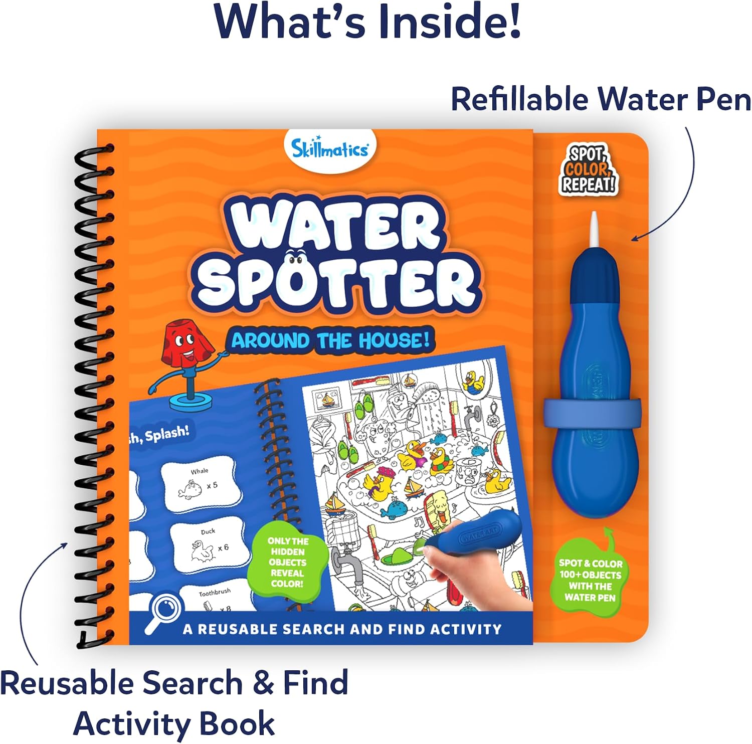 Detalle de Skillmatics Water Spotter Reusable Search & Find Book