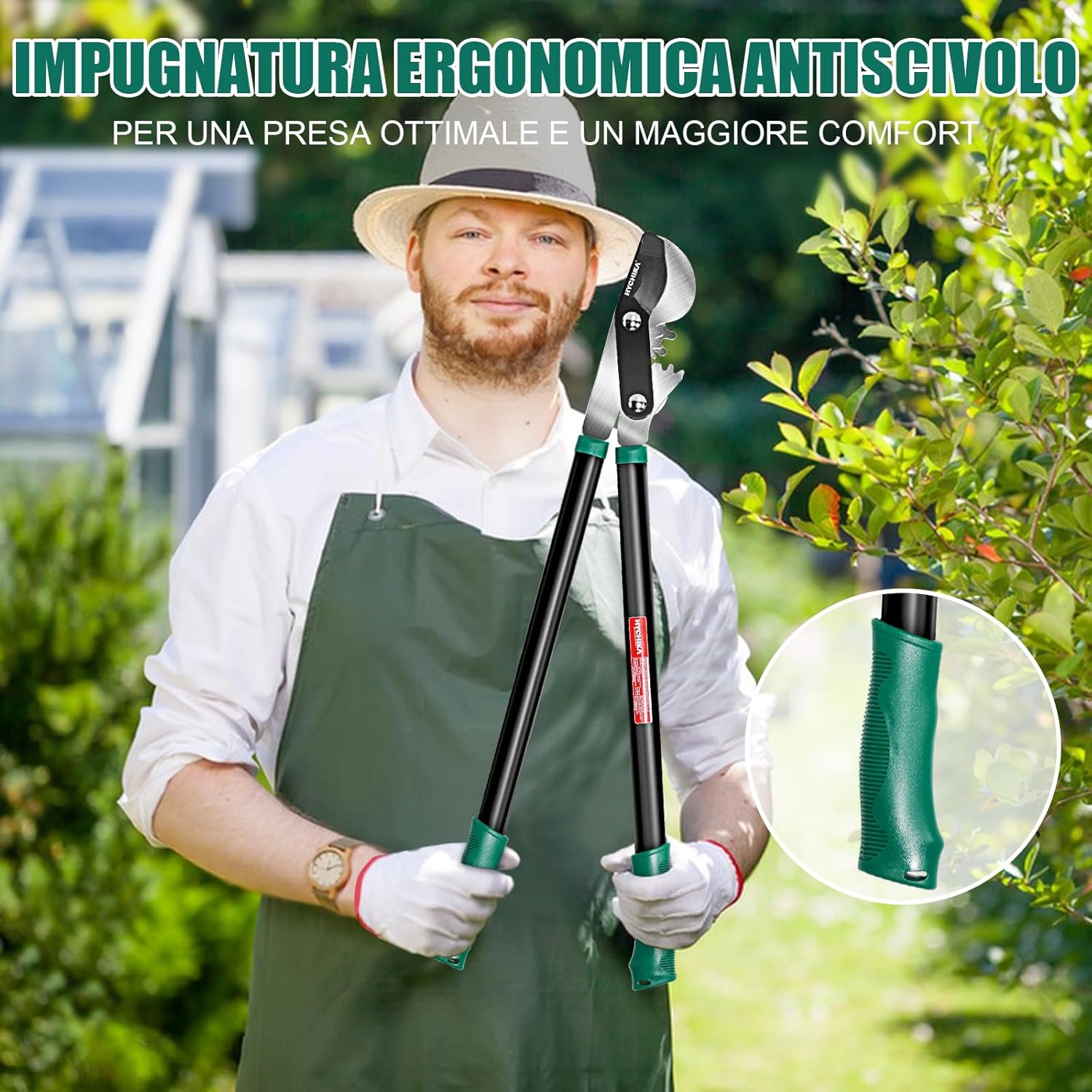 Thumbnail 3 de HYCHIKA Troncarami a cesoia bypass da potatura 74 cm: taglia rami fino a Ø 50 mm