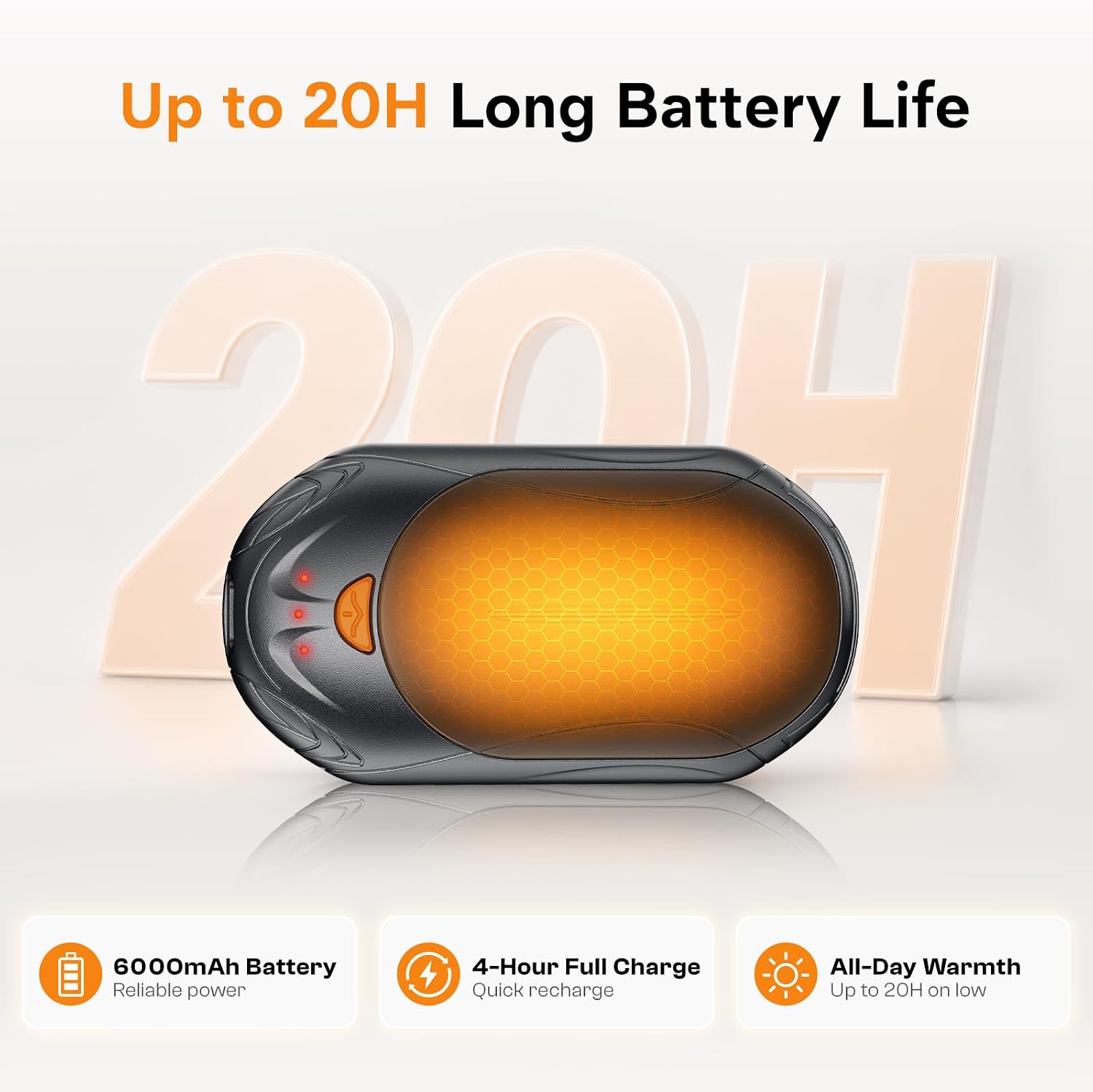Detalle 2 de AI Hand Warmers Rechargeable 2 Pack 6000mAh Hand Warmer