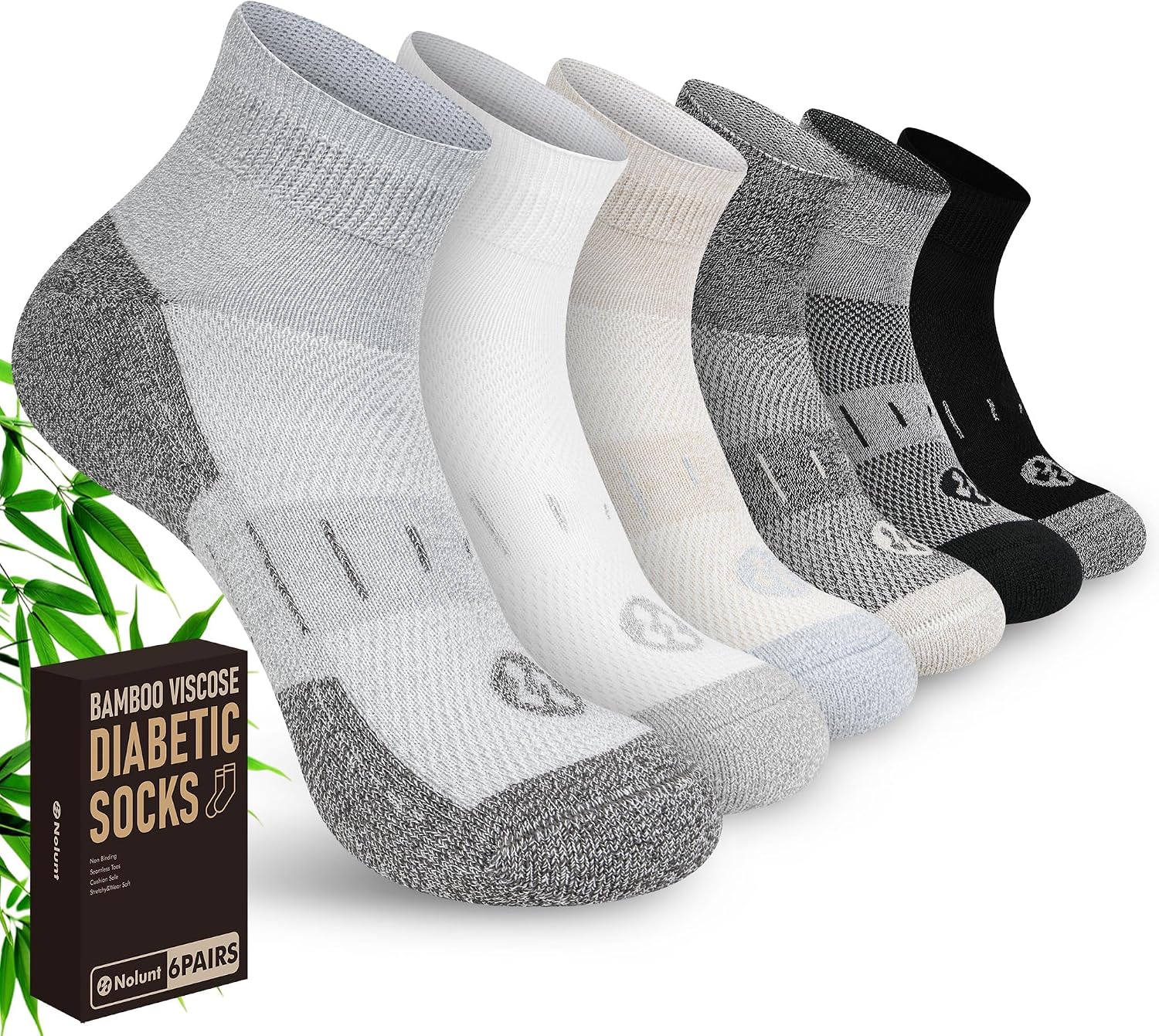 Detalle de NOLUNT Diabetic Socks, Bamboo Viscose