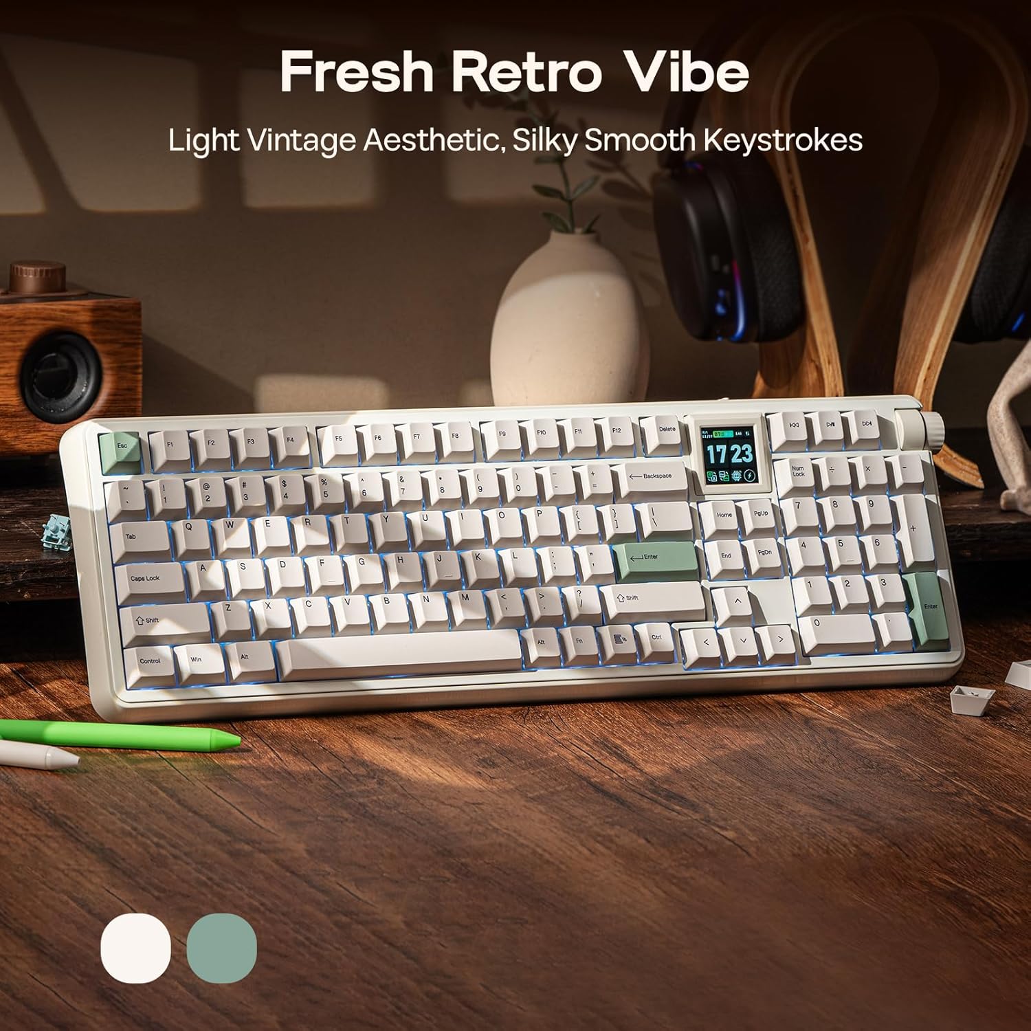 Detalle 1 de EPOMAKER Wireless Mechanical Keyboard with 1.54-Inch Screen