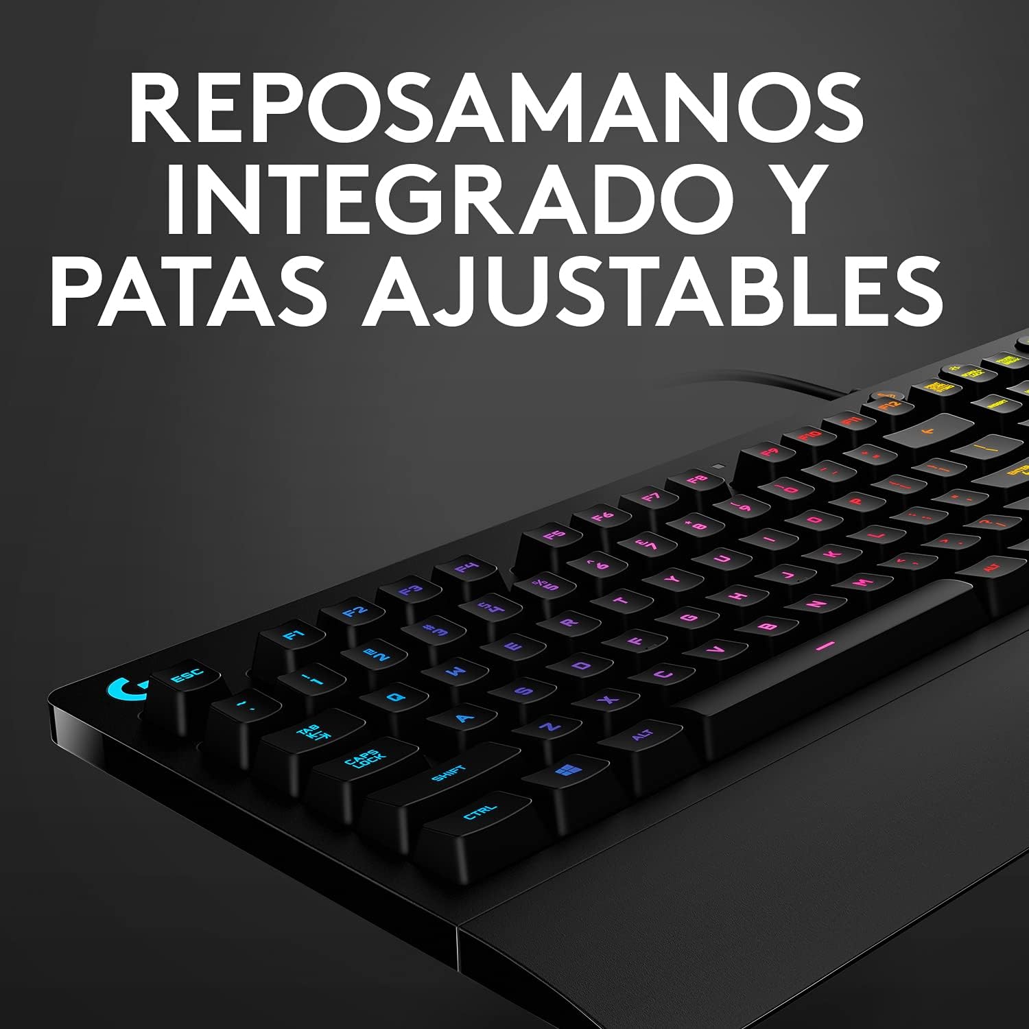 Thumbnail 5 de Logitech G G213 Prodigy Teclado Gaming RGB LIGHTSYNC con teclas retroiluminadas y controles multimedia (QWERTY ES, negro)