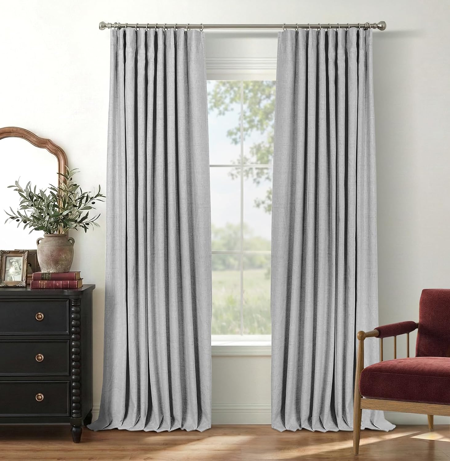 Detalle de INOVADAY Blackout Curtains, 120 Inches Long